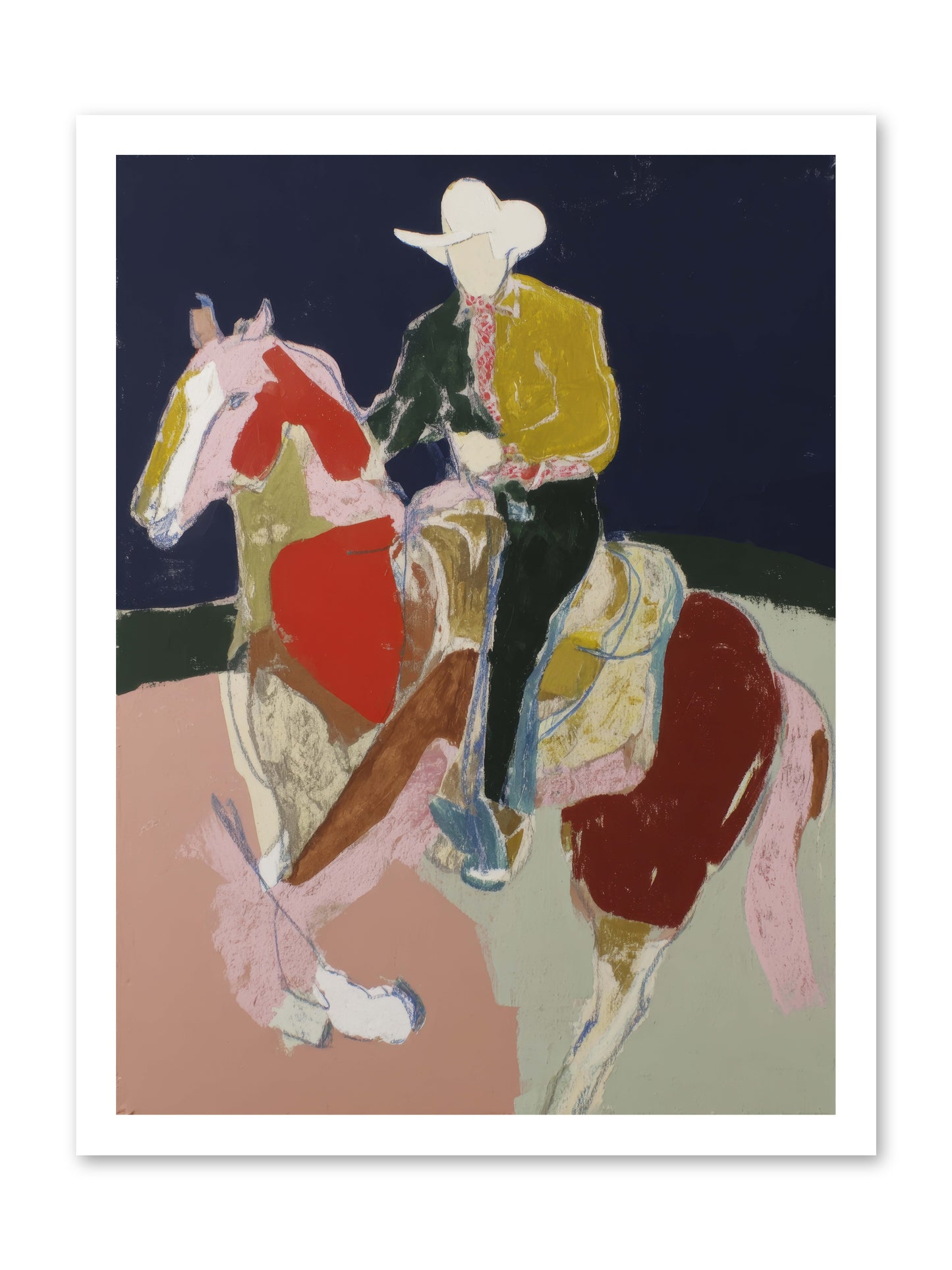 The Echo After Galloping -- Paper Print 18x24