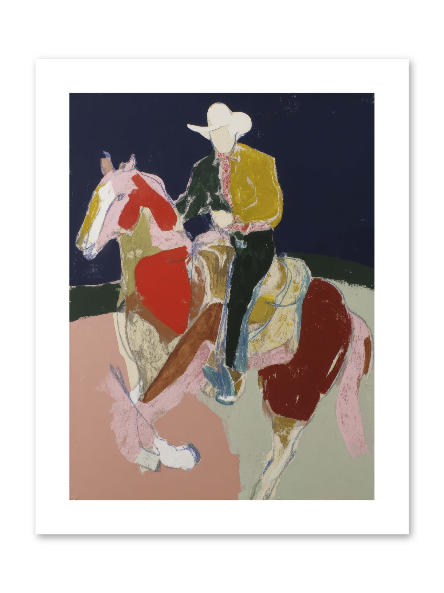 The Echo After Galloping -- Paper Print 9x12