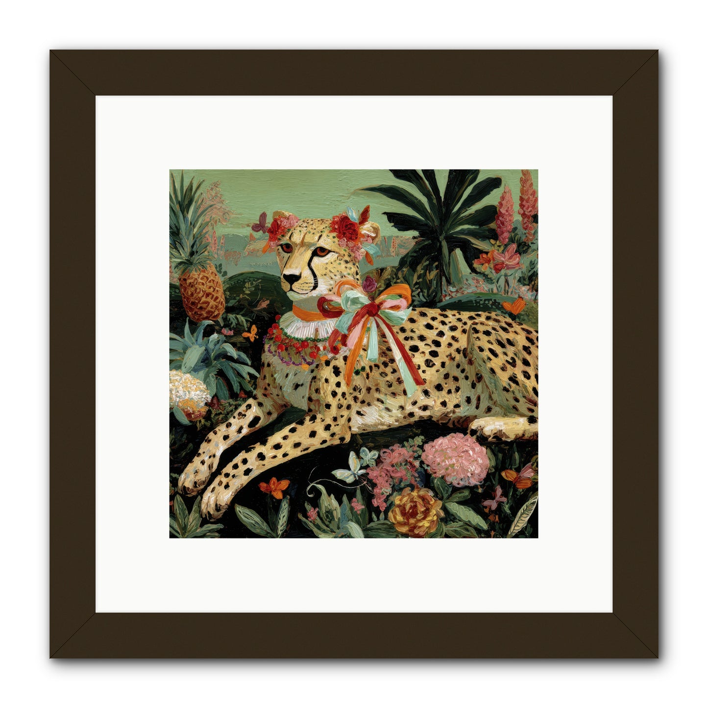 The Echoes of Moonfire -- Framed Print - Black 10x10