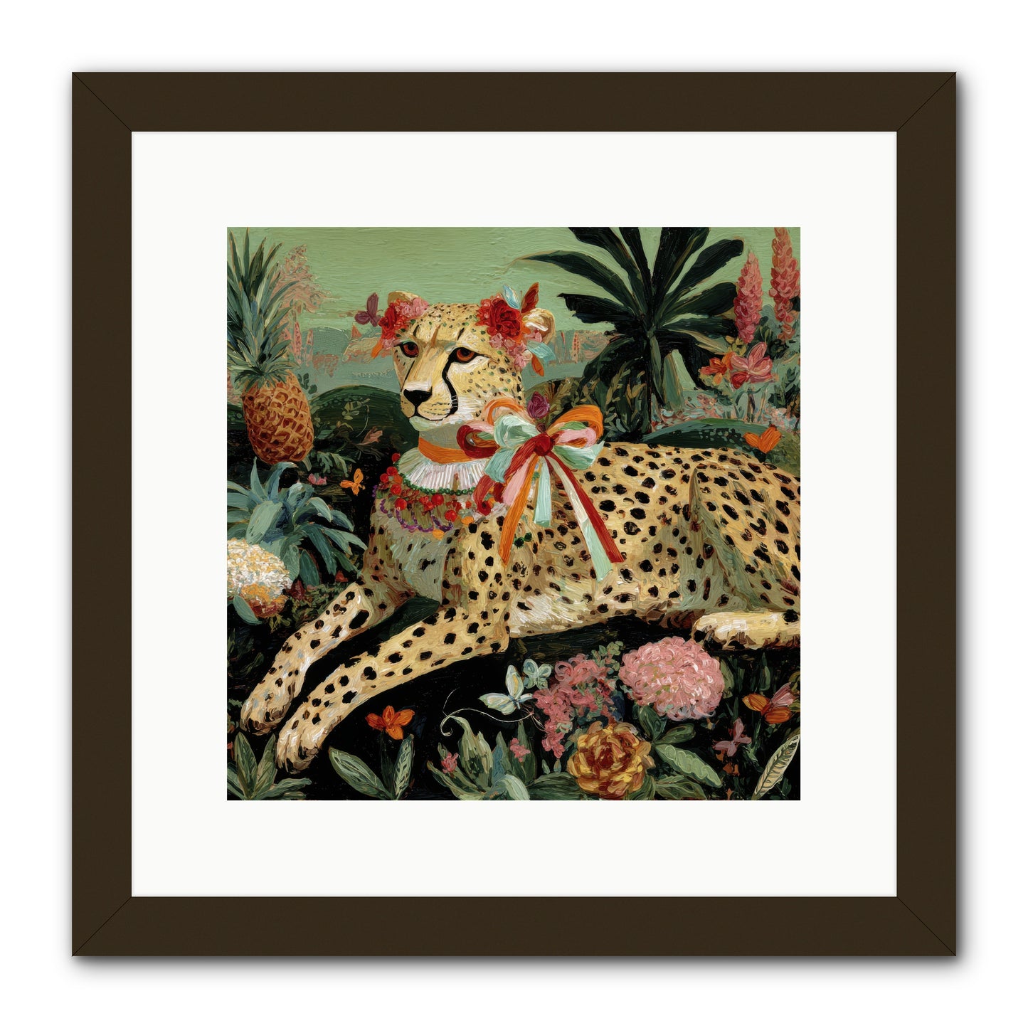 The Echoes of Moonfire -- Framed Print - Black 12x12