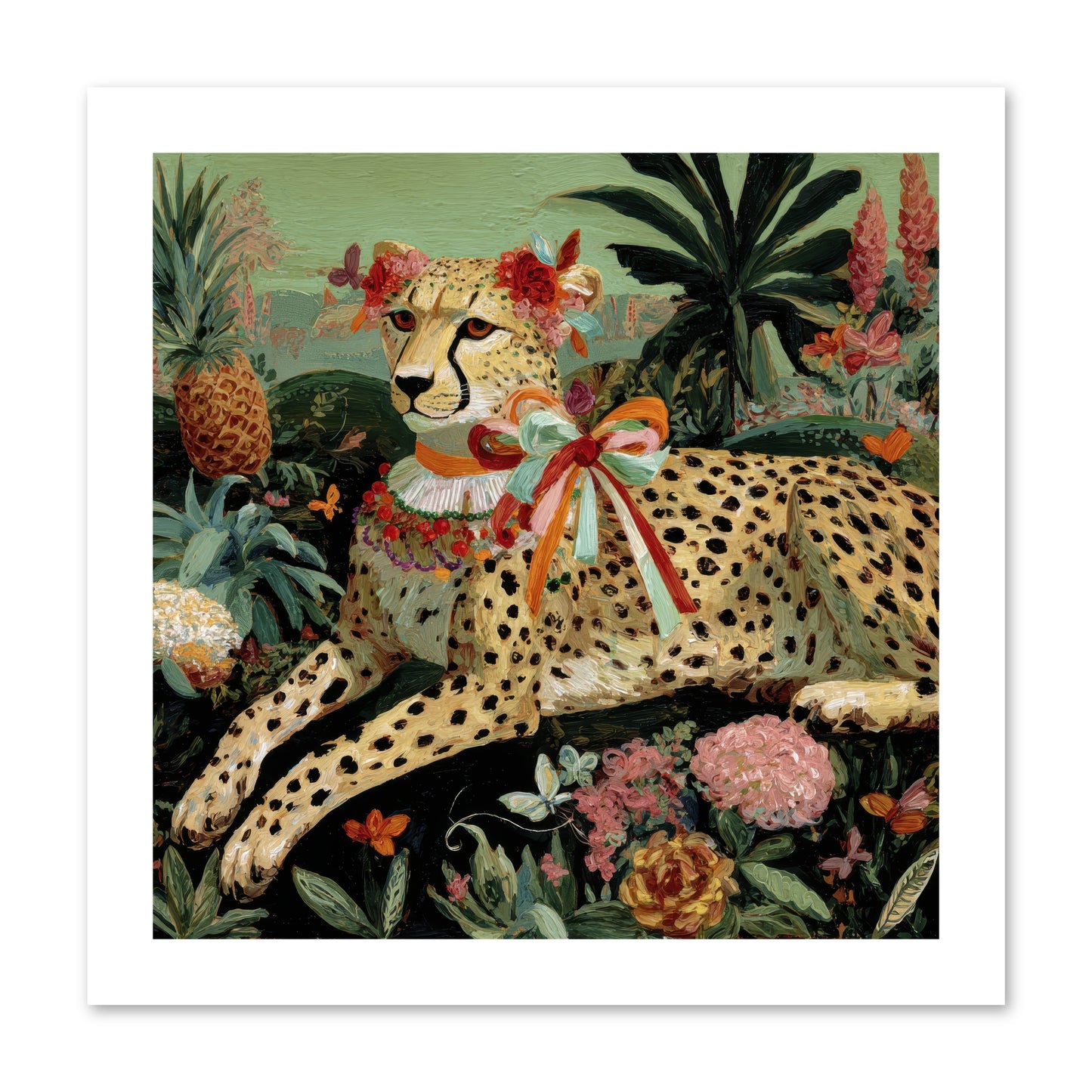The Echoes of Moonfire -- Loose Canvas Print 12x12