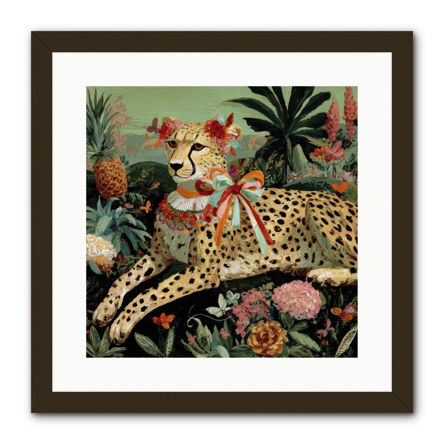 The Echoes of Moonfire -- Framed Print - Black 16x16