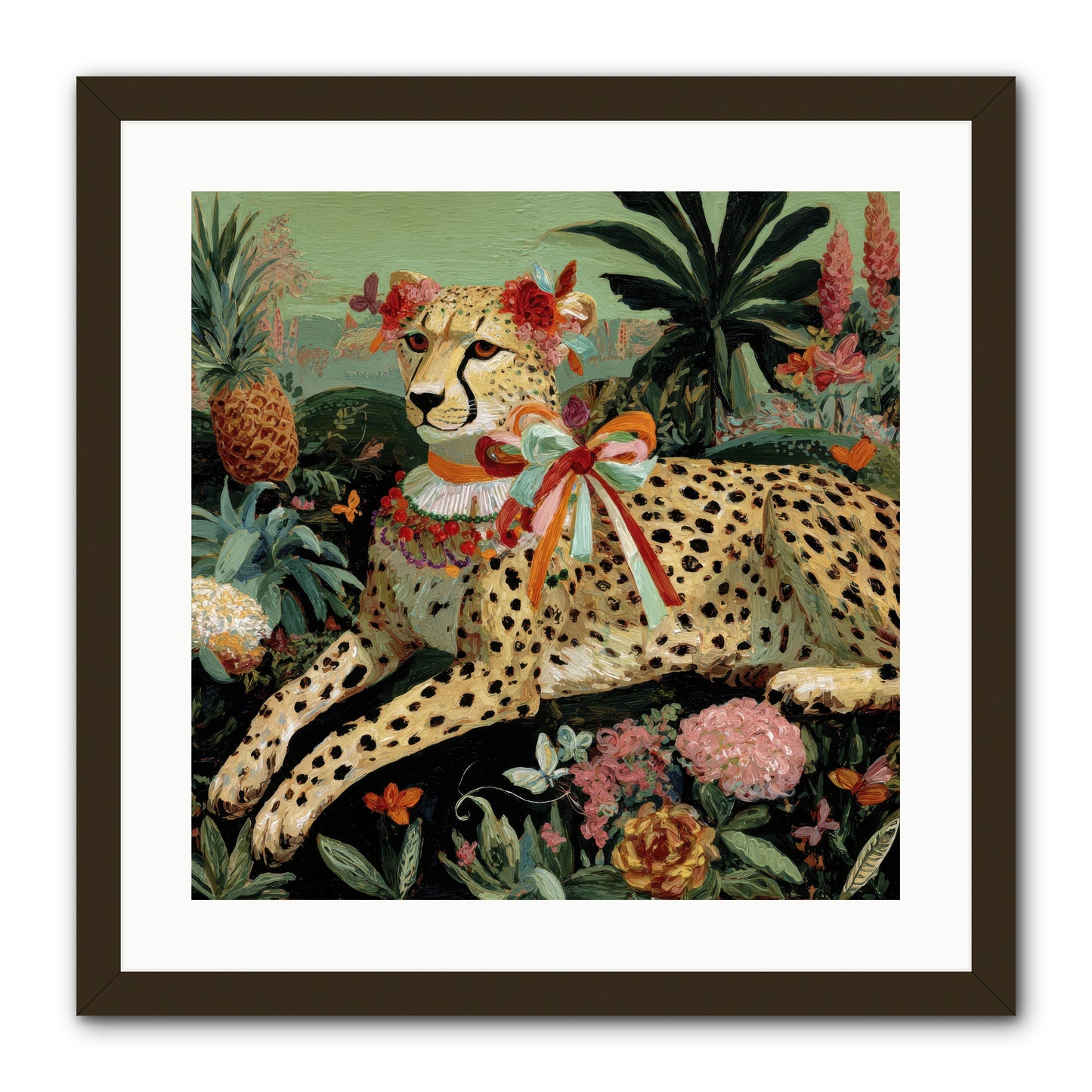 The Echoes of Moonfire -- Framed Print - Black 20x20
