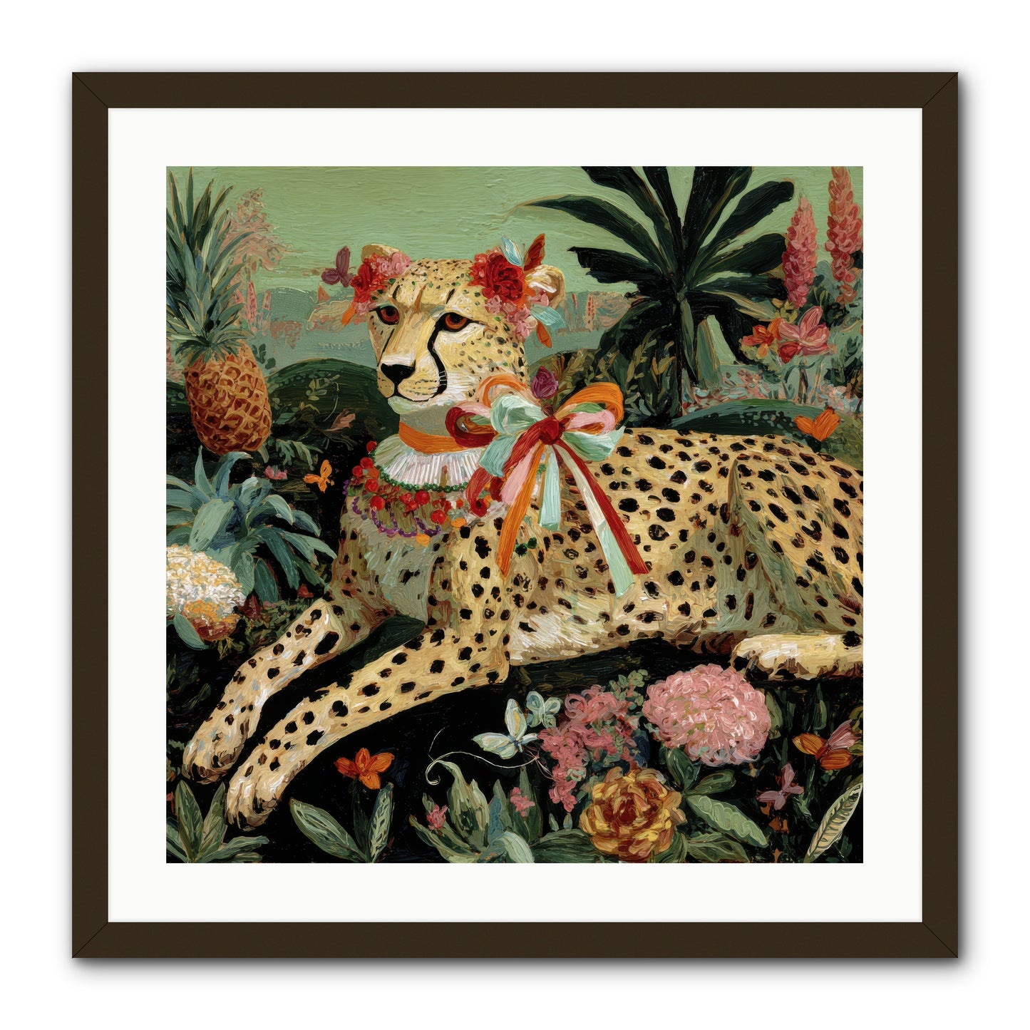 The Echoes of Moonfire -- Framed Print - Black 24x24