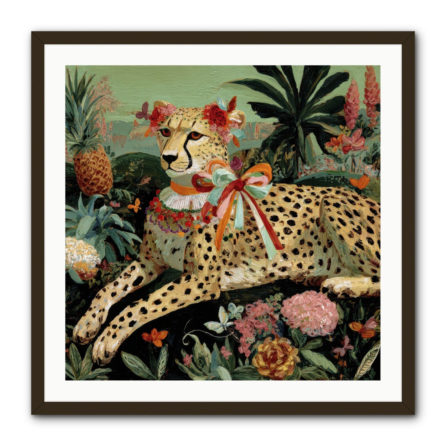 The Echoes of Moonfire -- Framed Print - Black 30x30