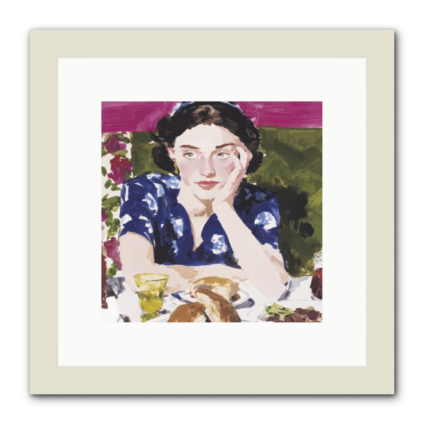 The Edge of Day -- Framed Print - White 10x10