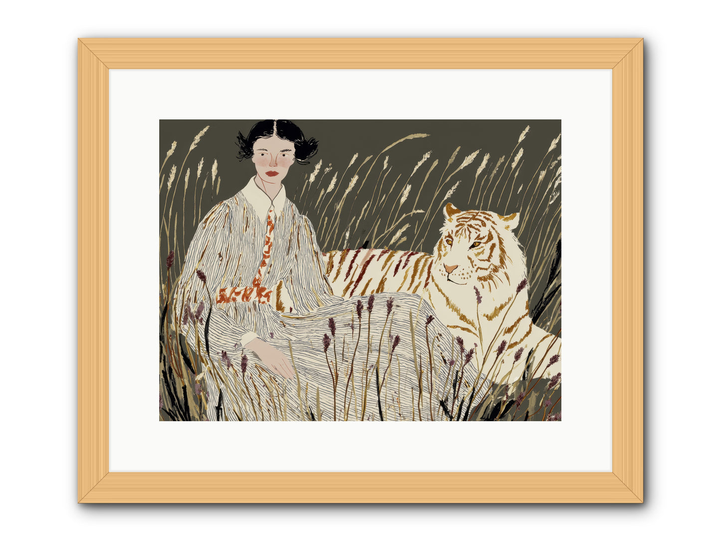 The Edge of Now -- Framed Print - Natural 16x12