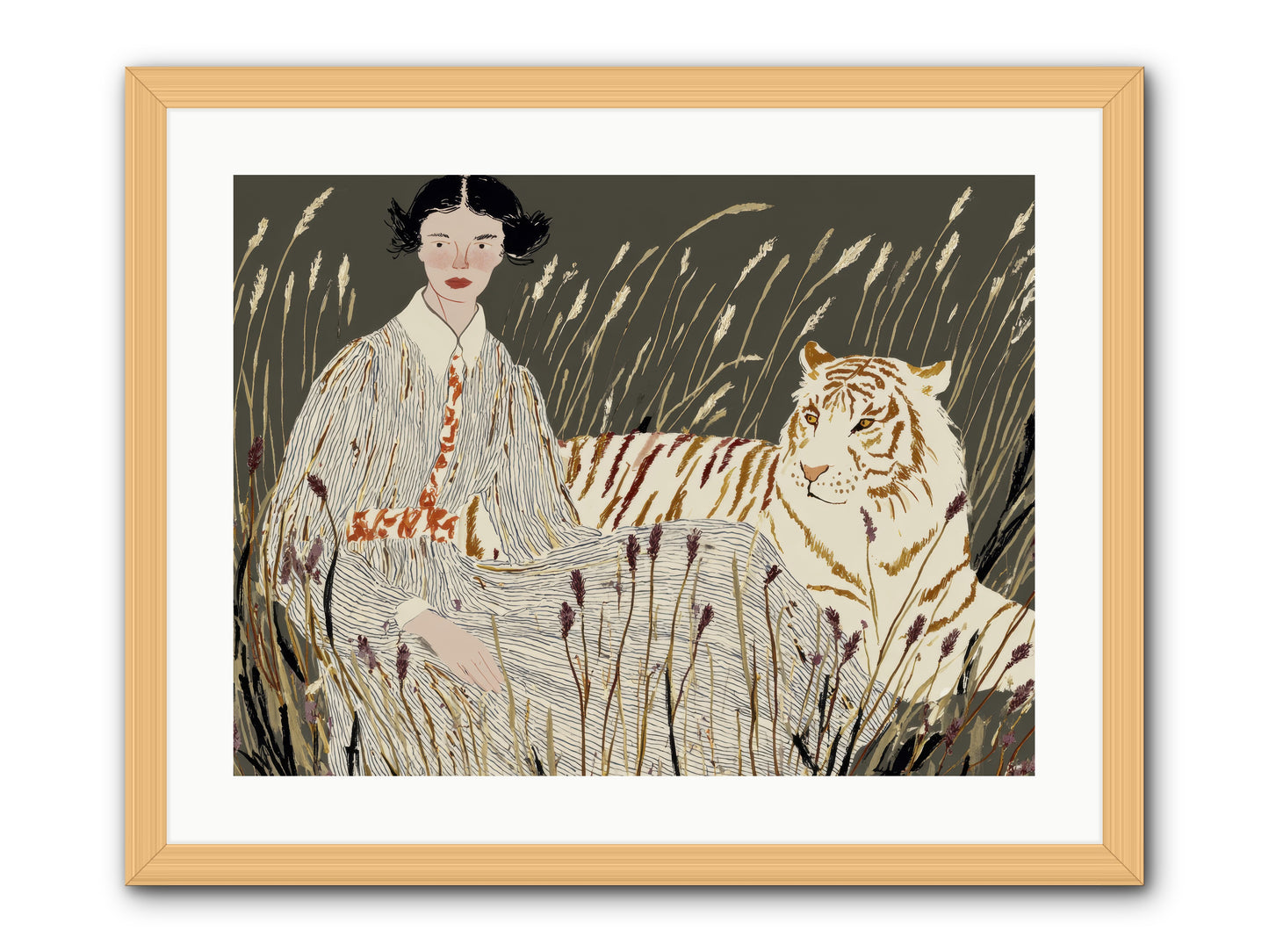 The Edge of Now -- Framed Print - Natural 24x18