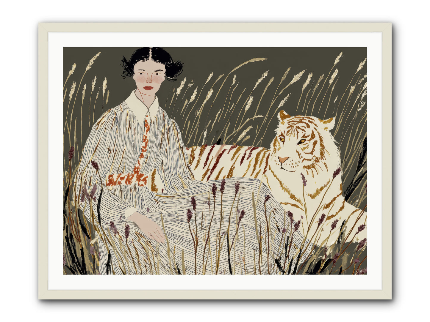 The Edge of Now -- Framed Print - White 40x30