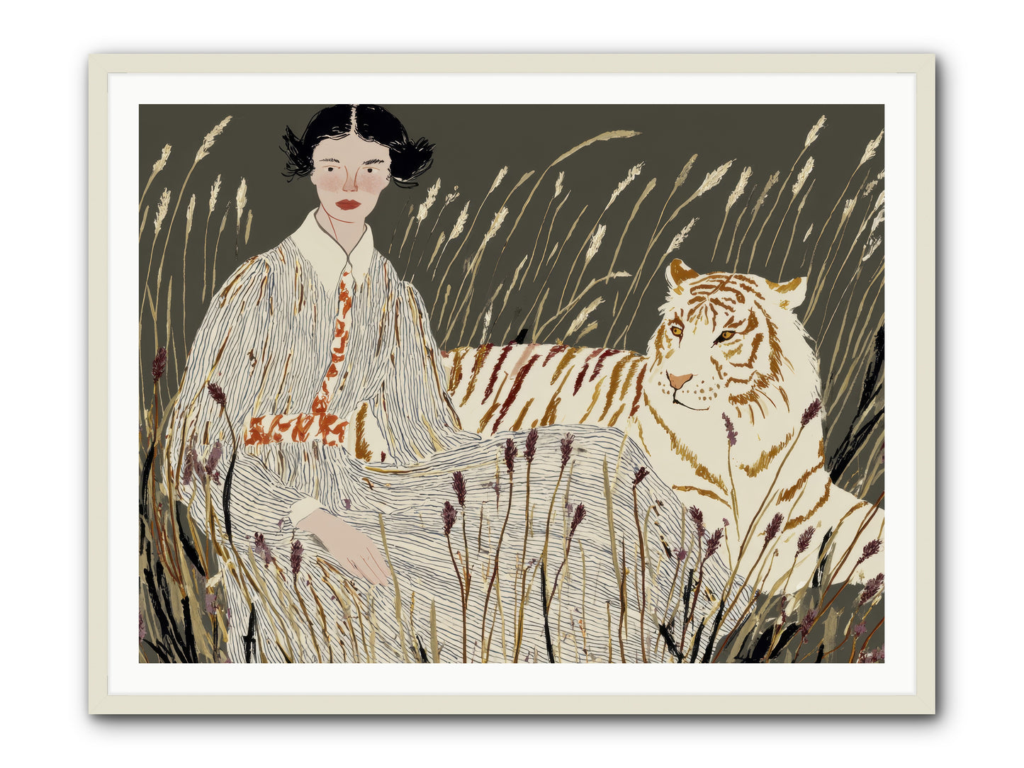 The Edge of Now -- Framed Print - White 48x36