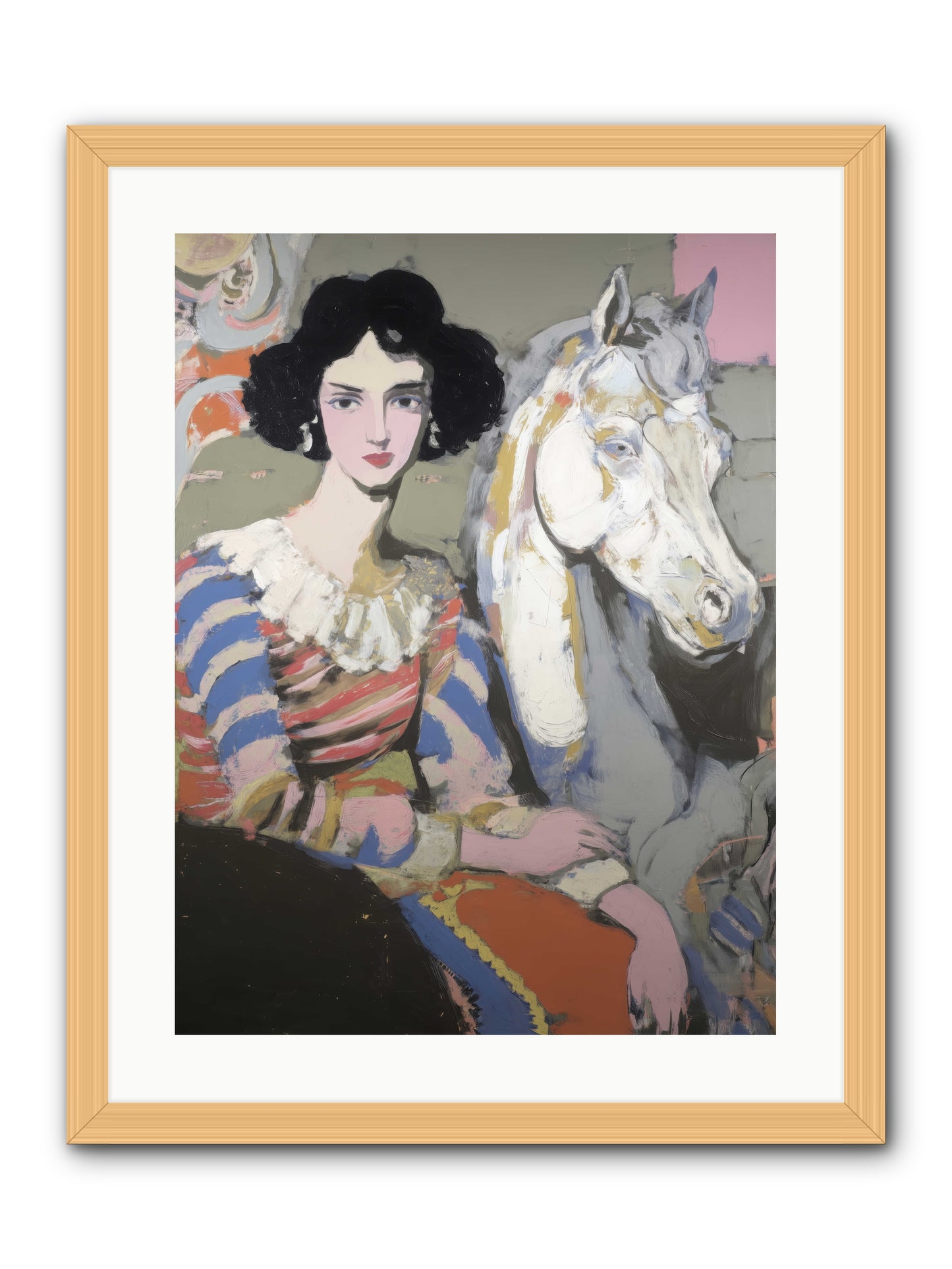 The Elusive Radiance -- Framed Print - Natural 18x24