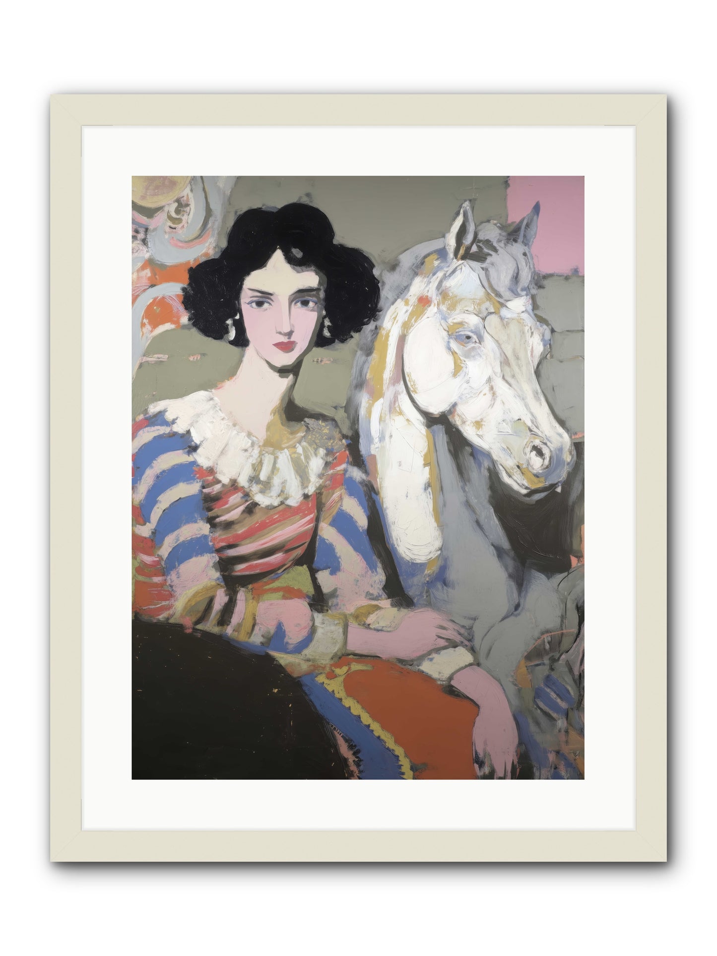 The Elusive Radiance -- Framed Print - White 18x24