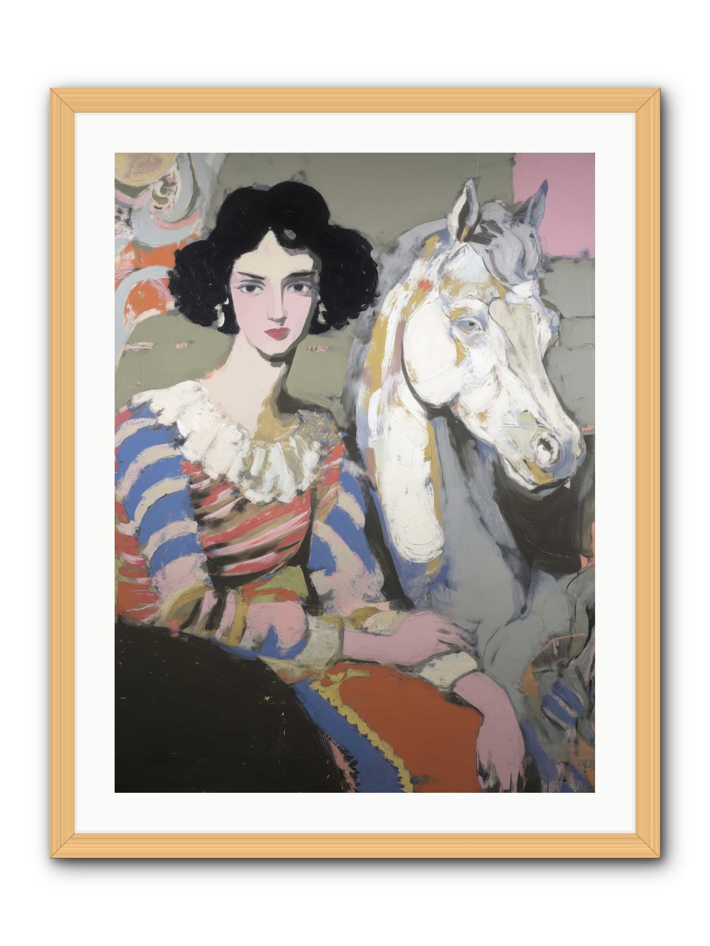 The Elusive Radiance -- Framed Print - Natural 24x32