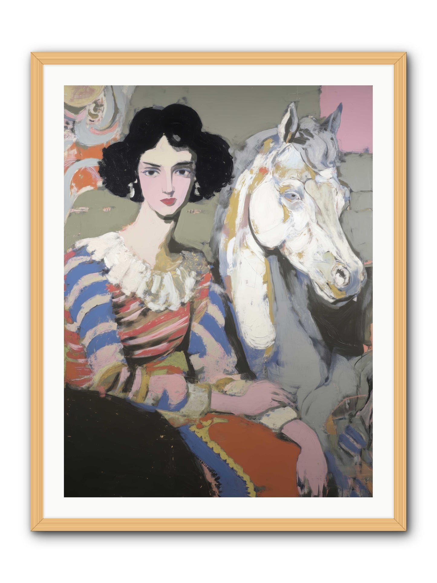 The Elusive Radiance -- Framed Print - Natural 30x40