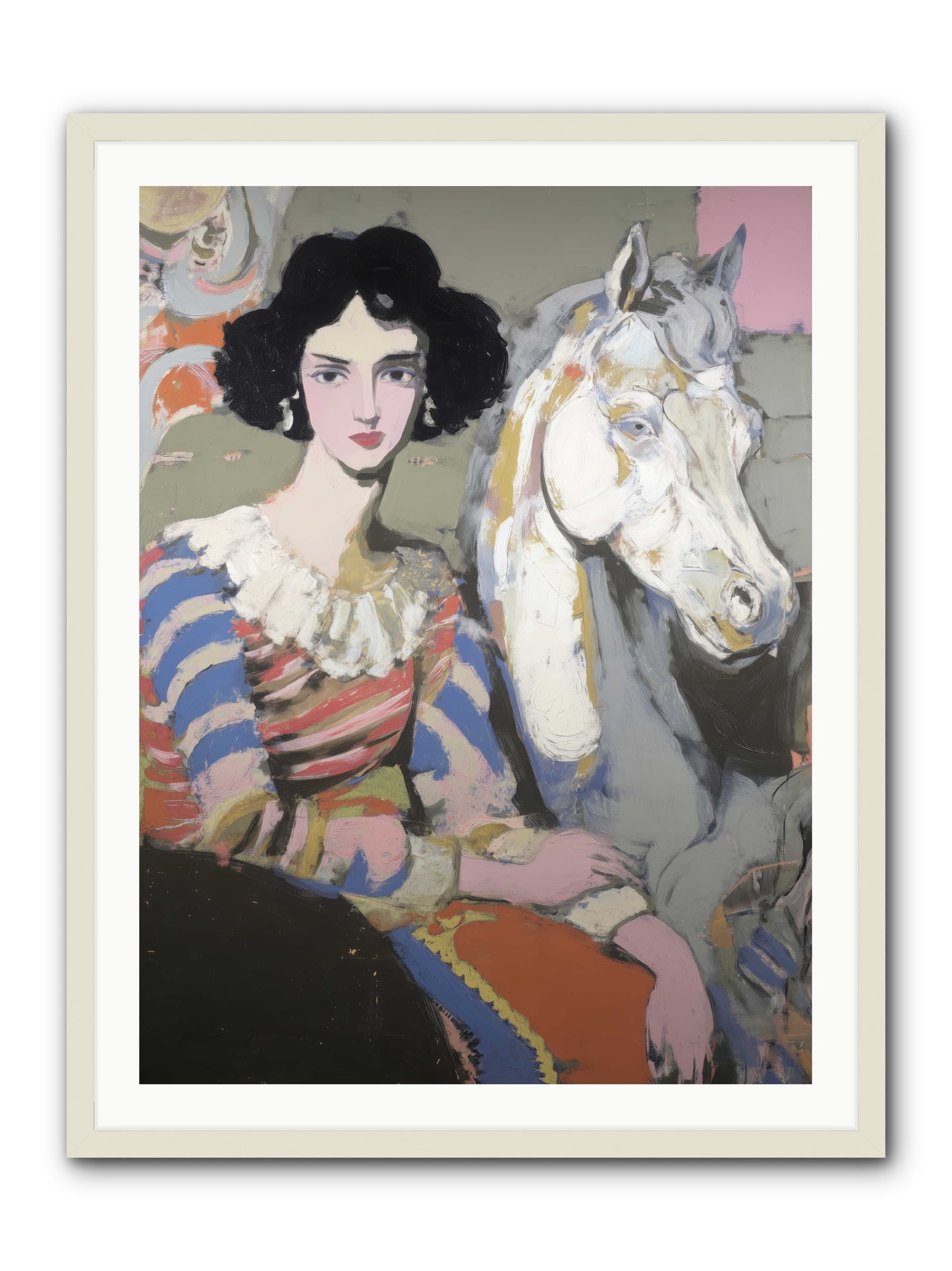 The Elusive Radiance -- Framed Print - White 30x40