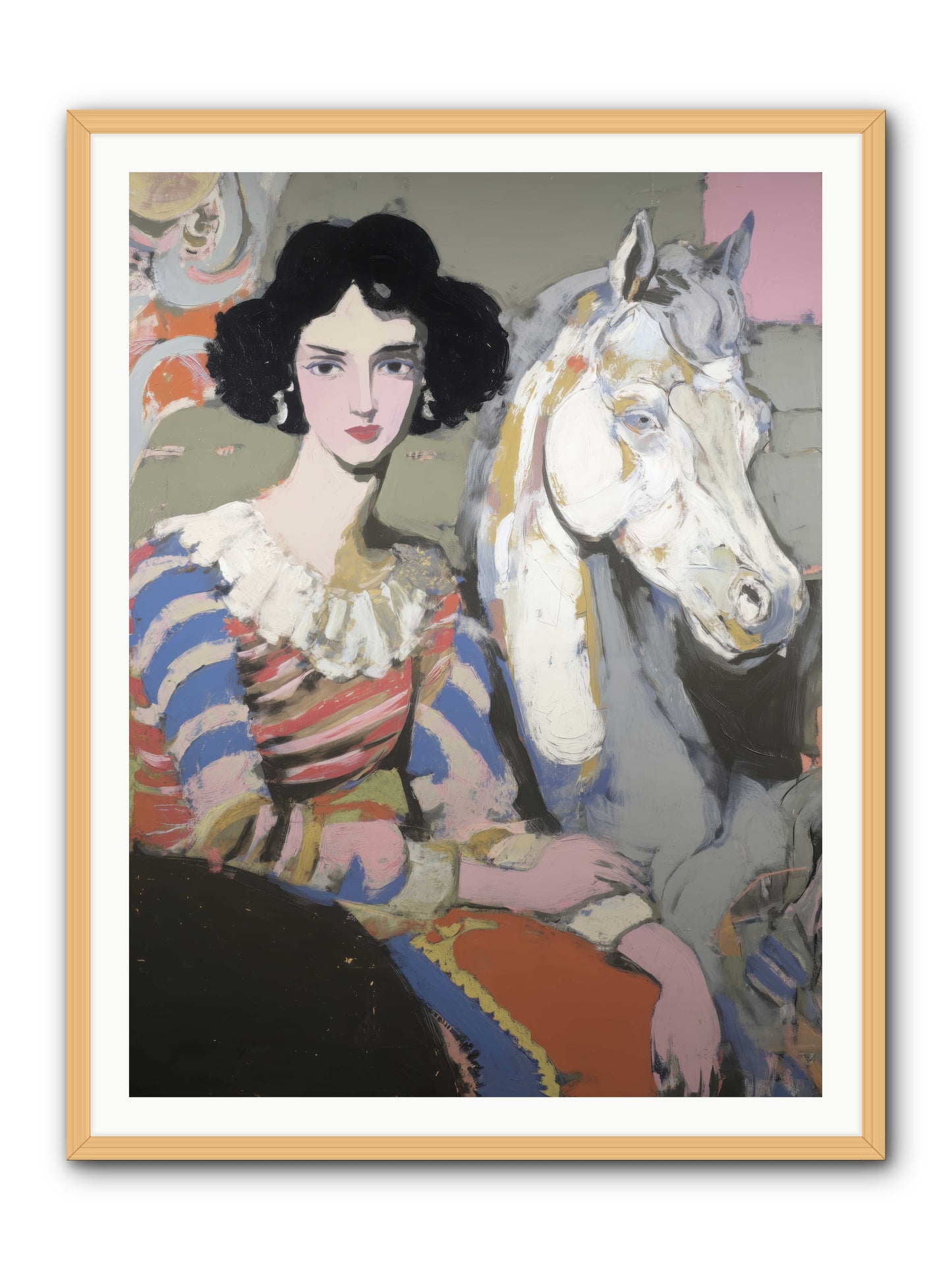 The Elusive Radiance -- Framed Print - Natural 36x48