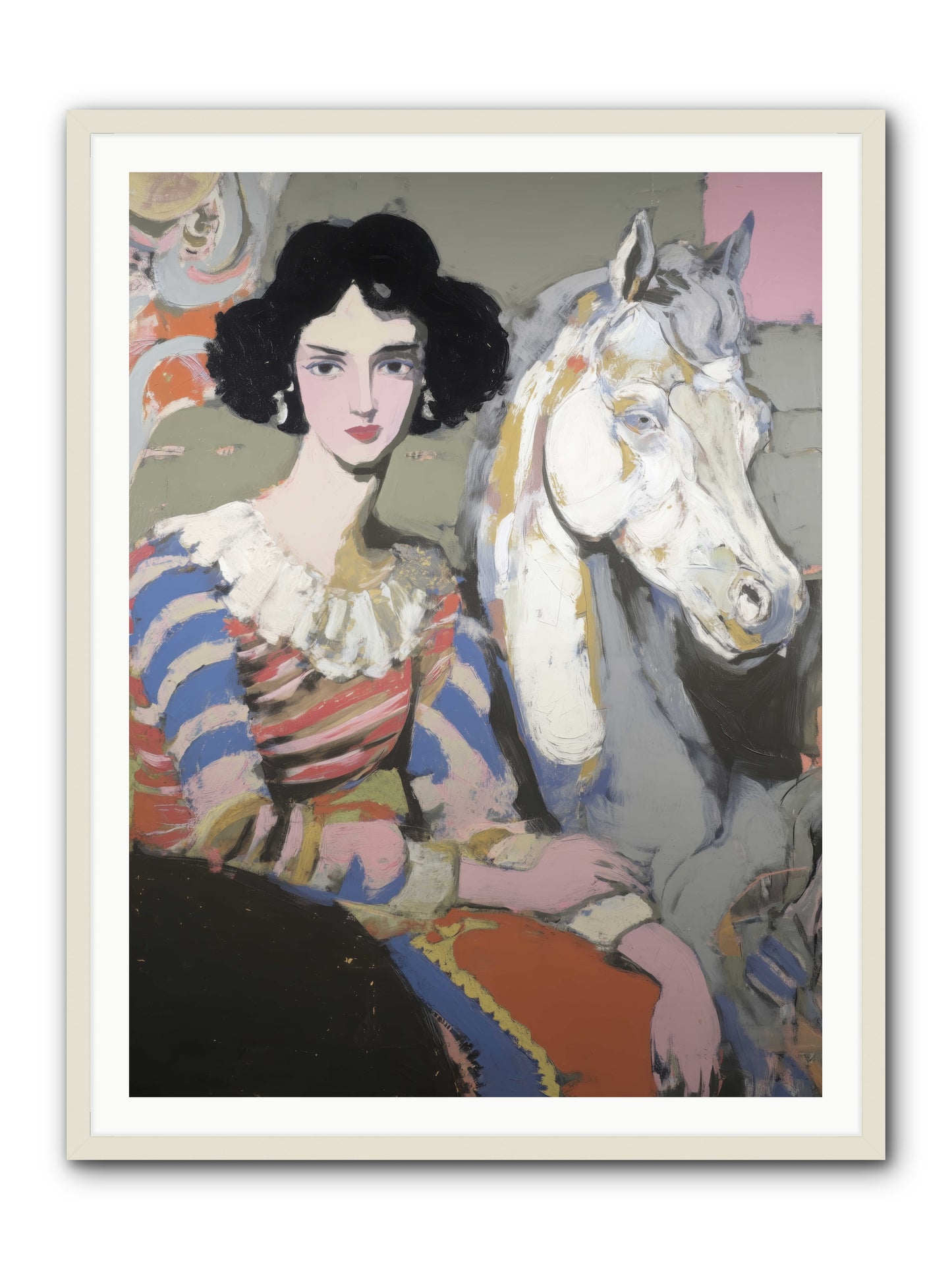 The Elusive Radiance -- Framed Print - White 36x48