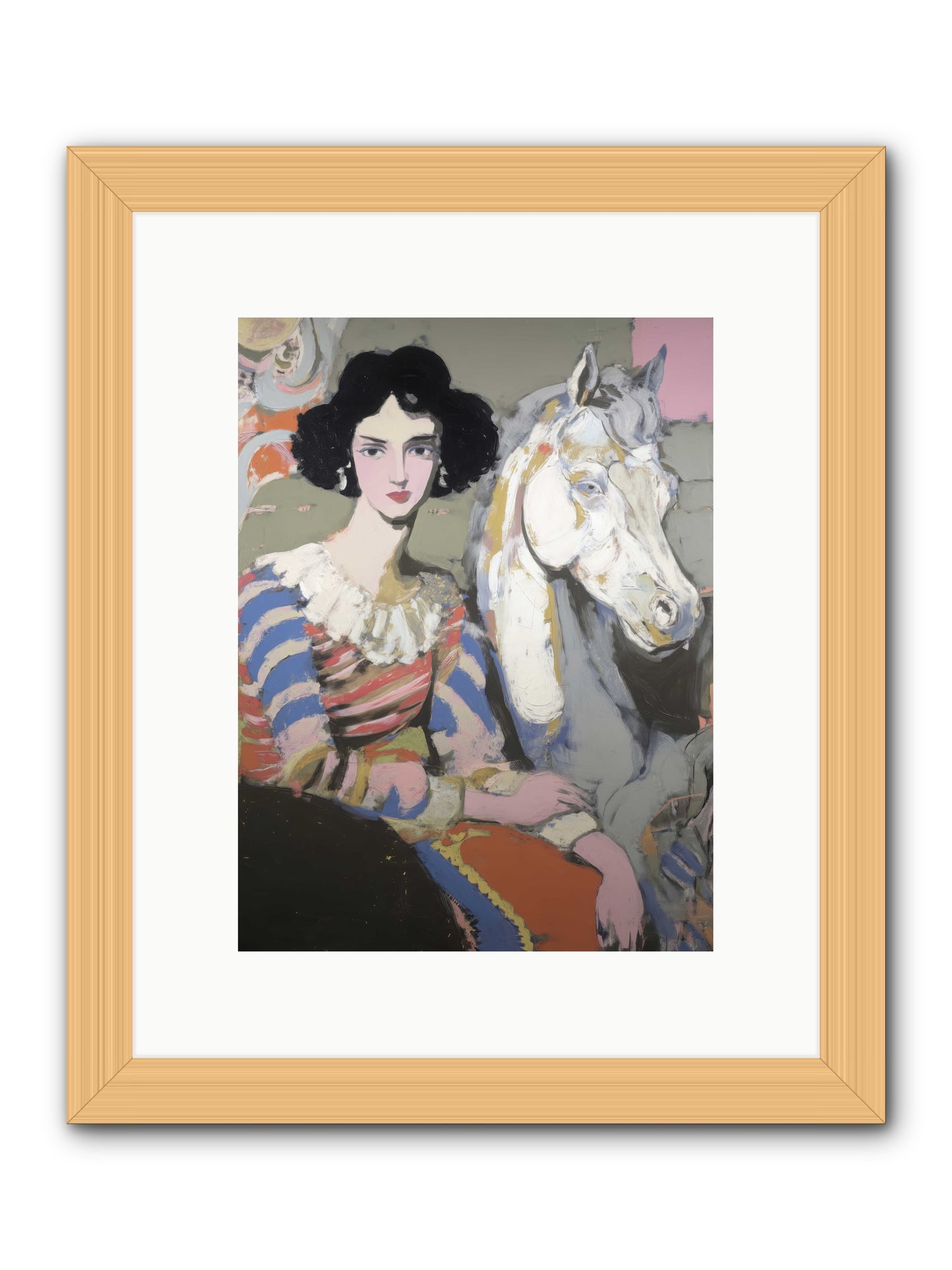The Elusive Radiance -- Framed Print - Natural 9x12