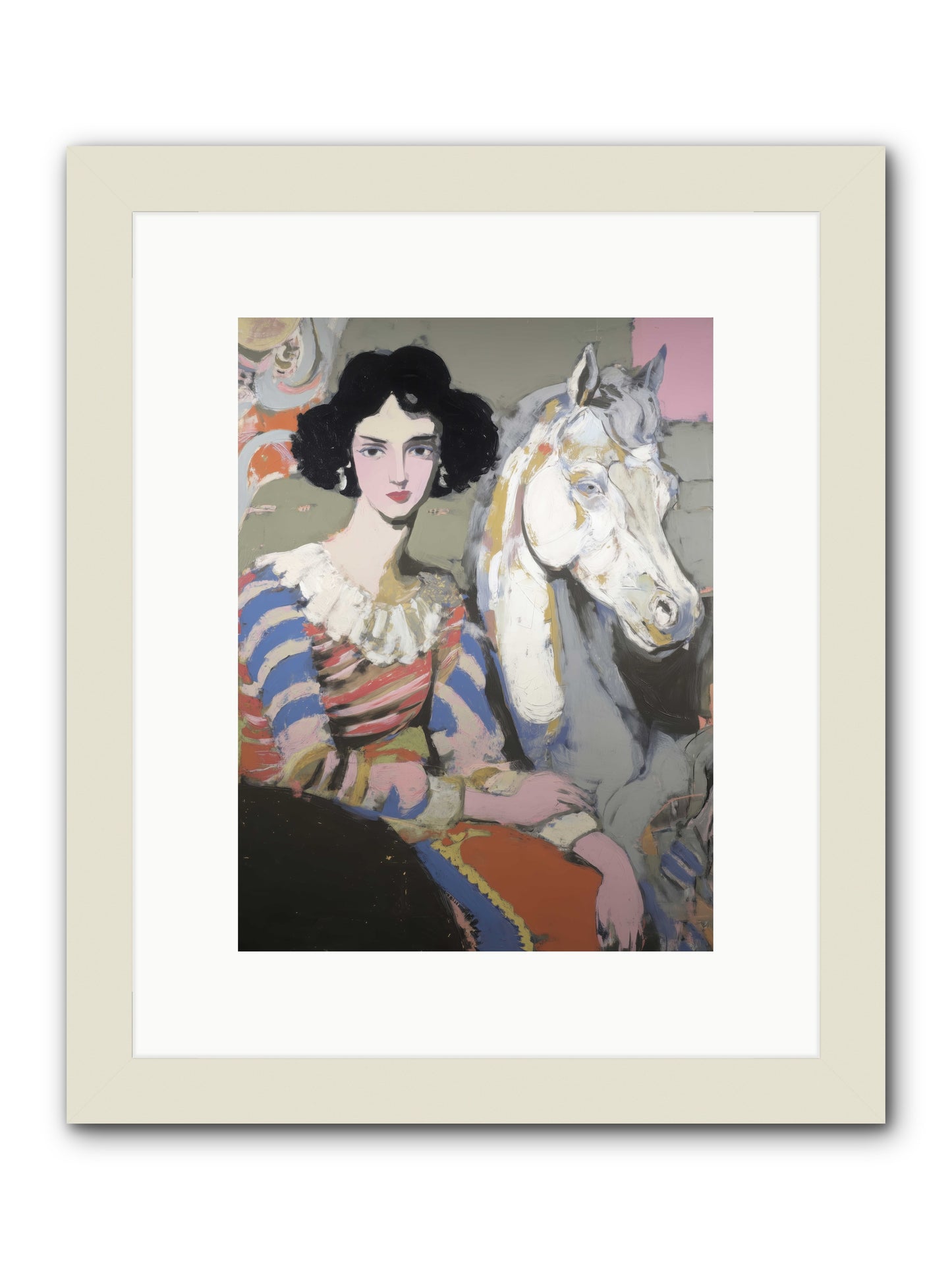 The Elusive Radiance -- Framed Print - White 9x12