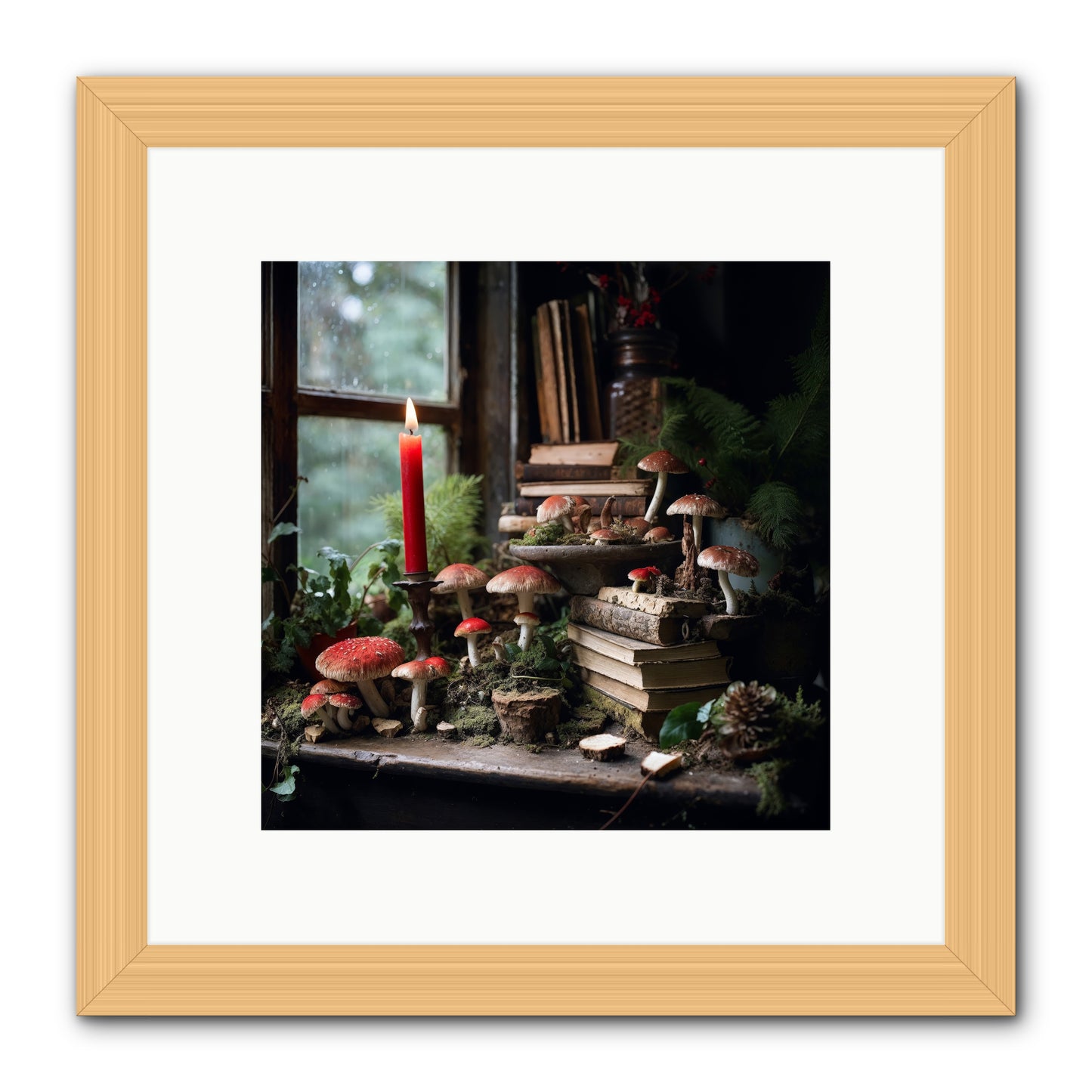 The Elves -- Framed Print - Natural 10x10