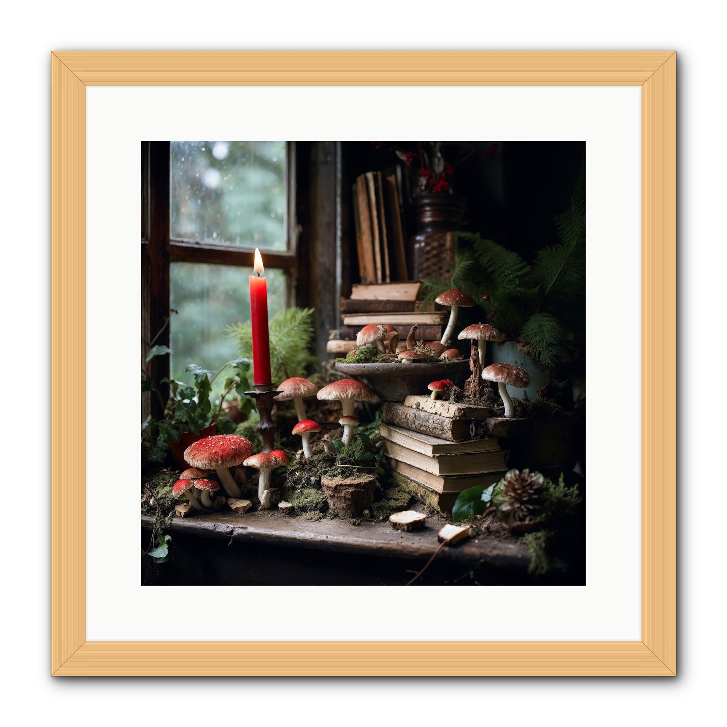 The Elves -- Framed Print - Natural 16x16