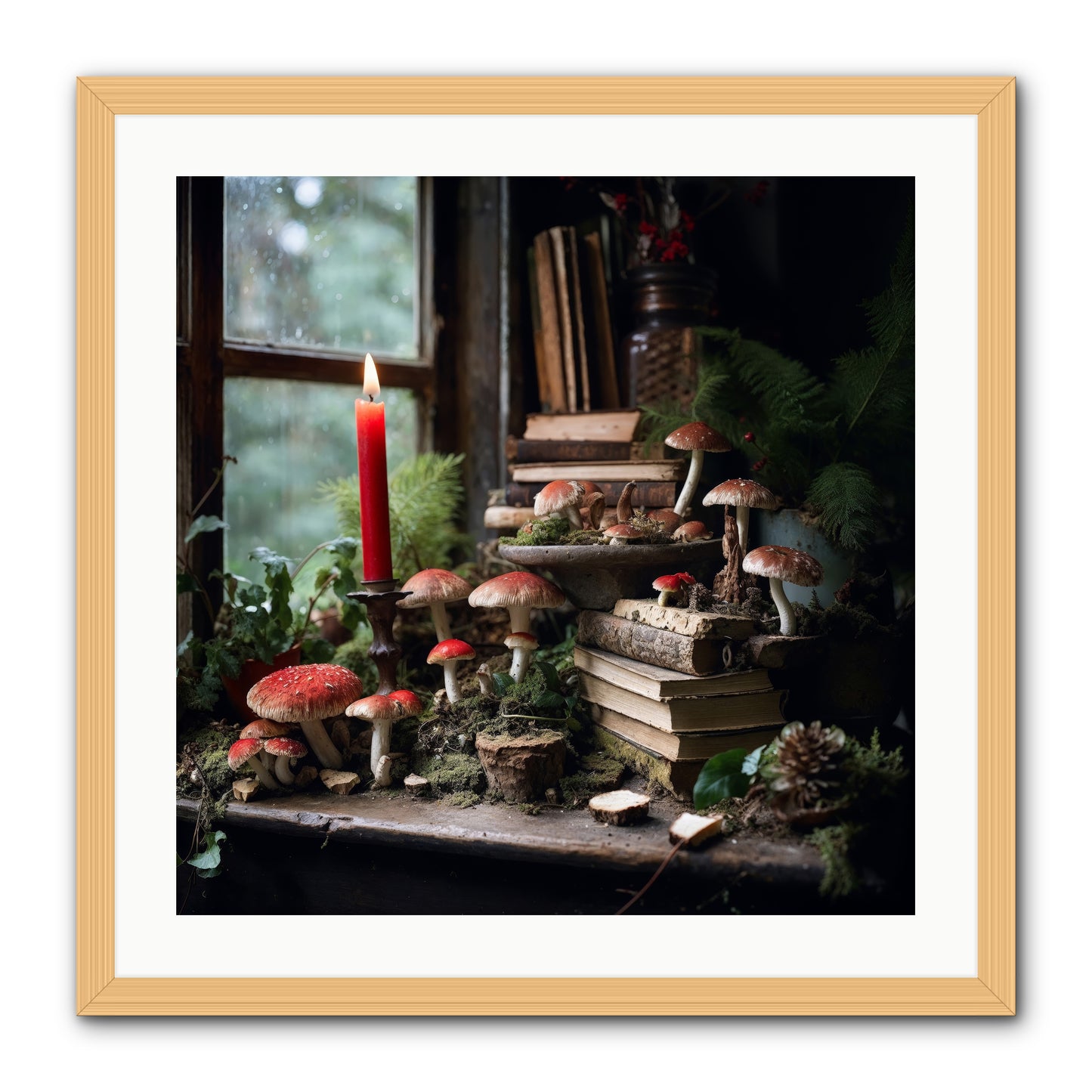 The Elves -- Framed Print - Natural 24x24