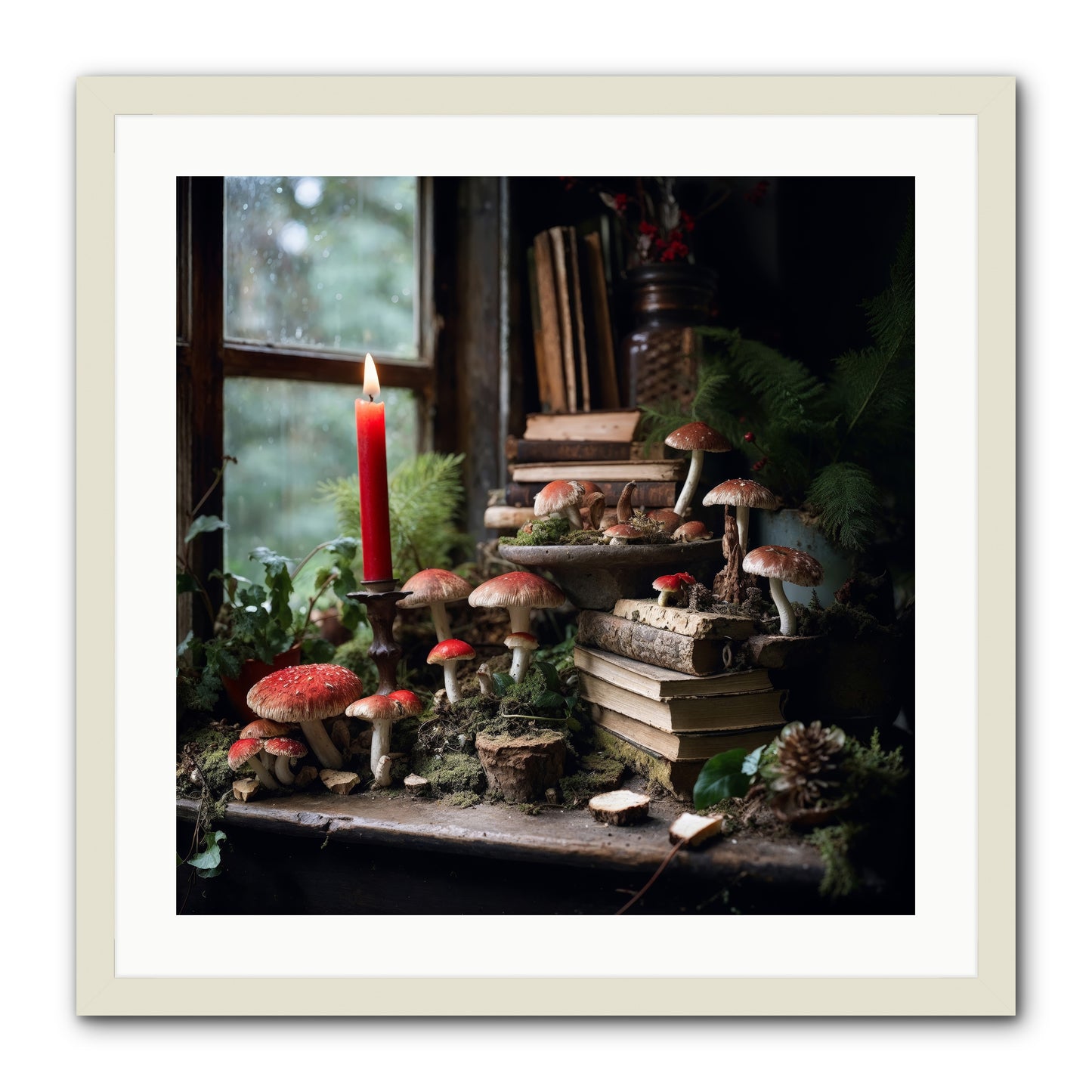 The Elves -- Framed Print - White 24x24