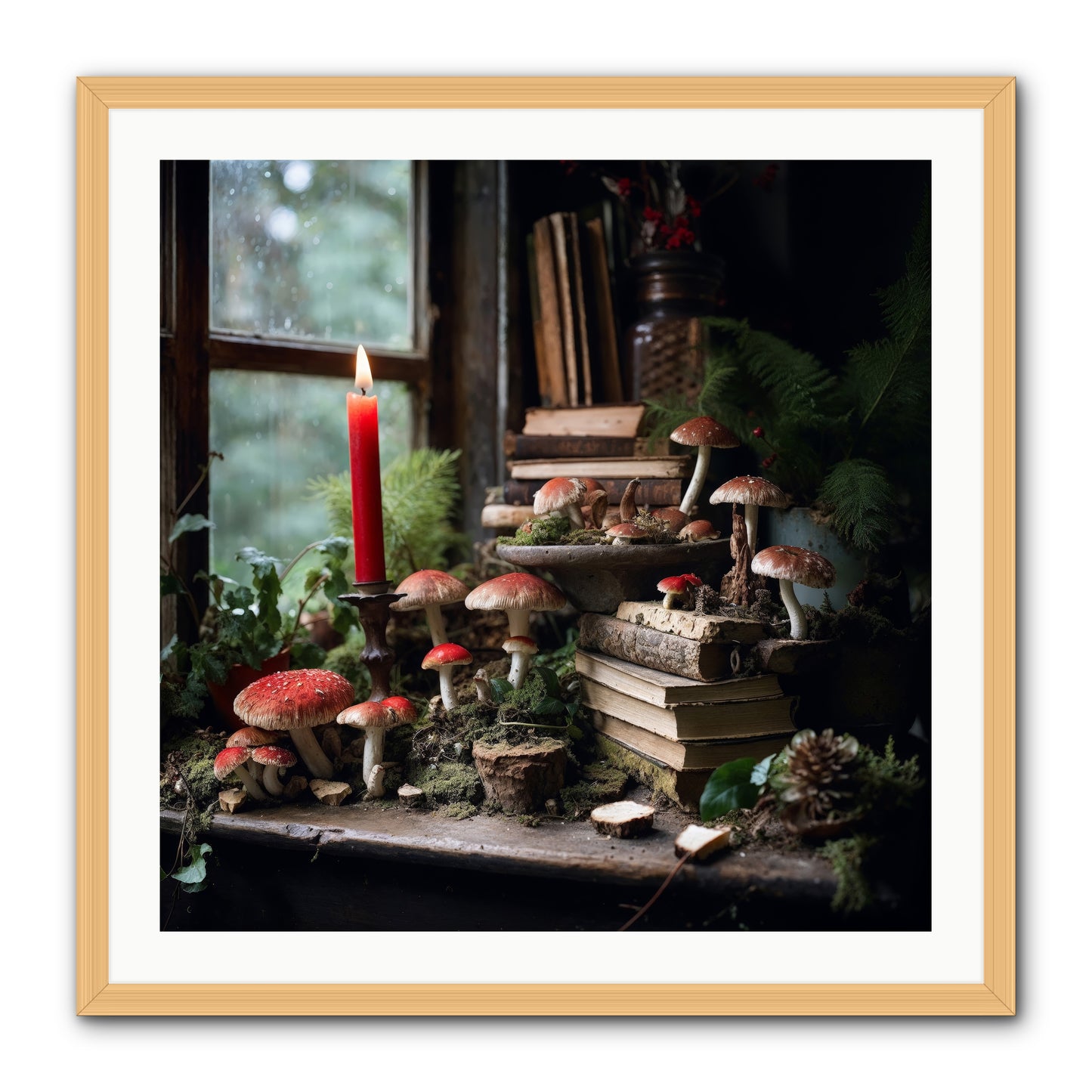 The Elves -- Framed Print - Natural 30x30