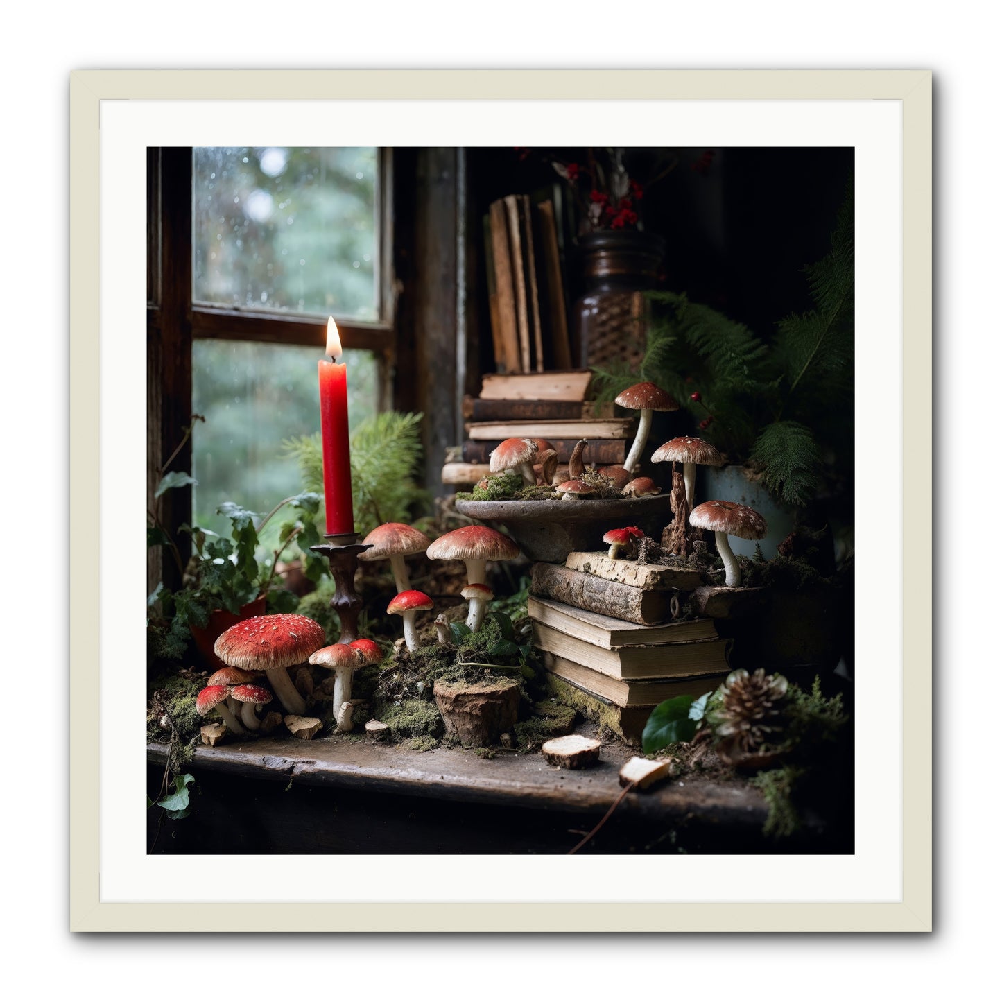 The Elves -- Framed Print - White 30x30
