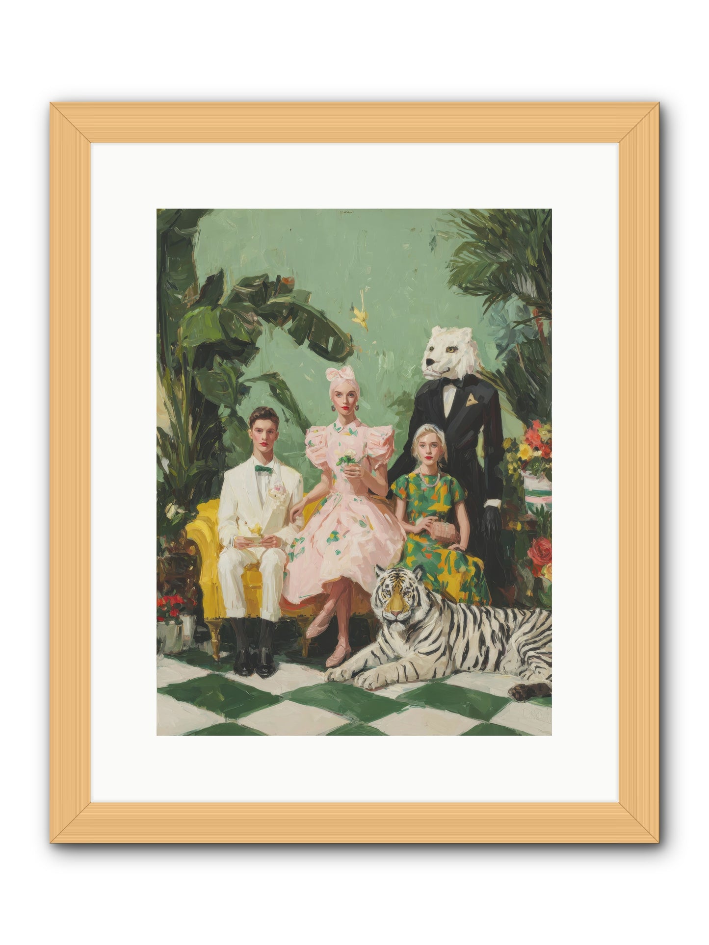 The Ember Parlour-REZ -- Framed Print - Natural 12x16