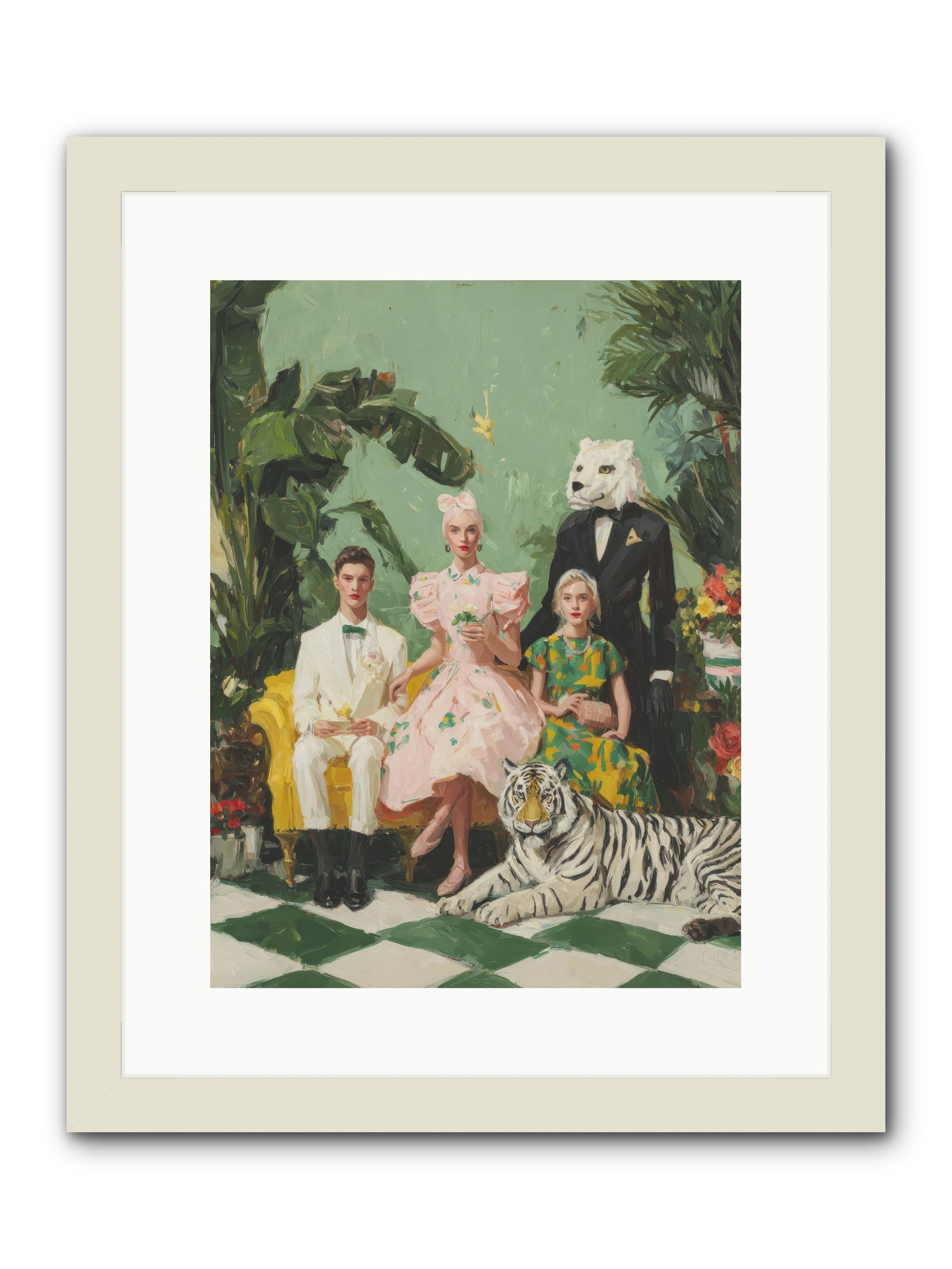 The Ember Parlour-REZ -- Framed Print - White 12x16