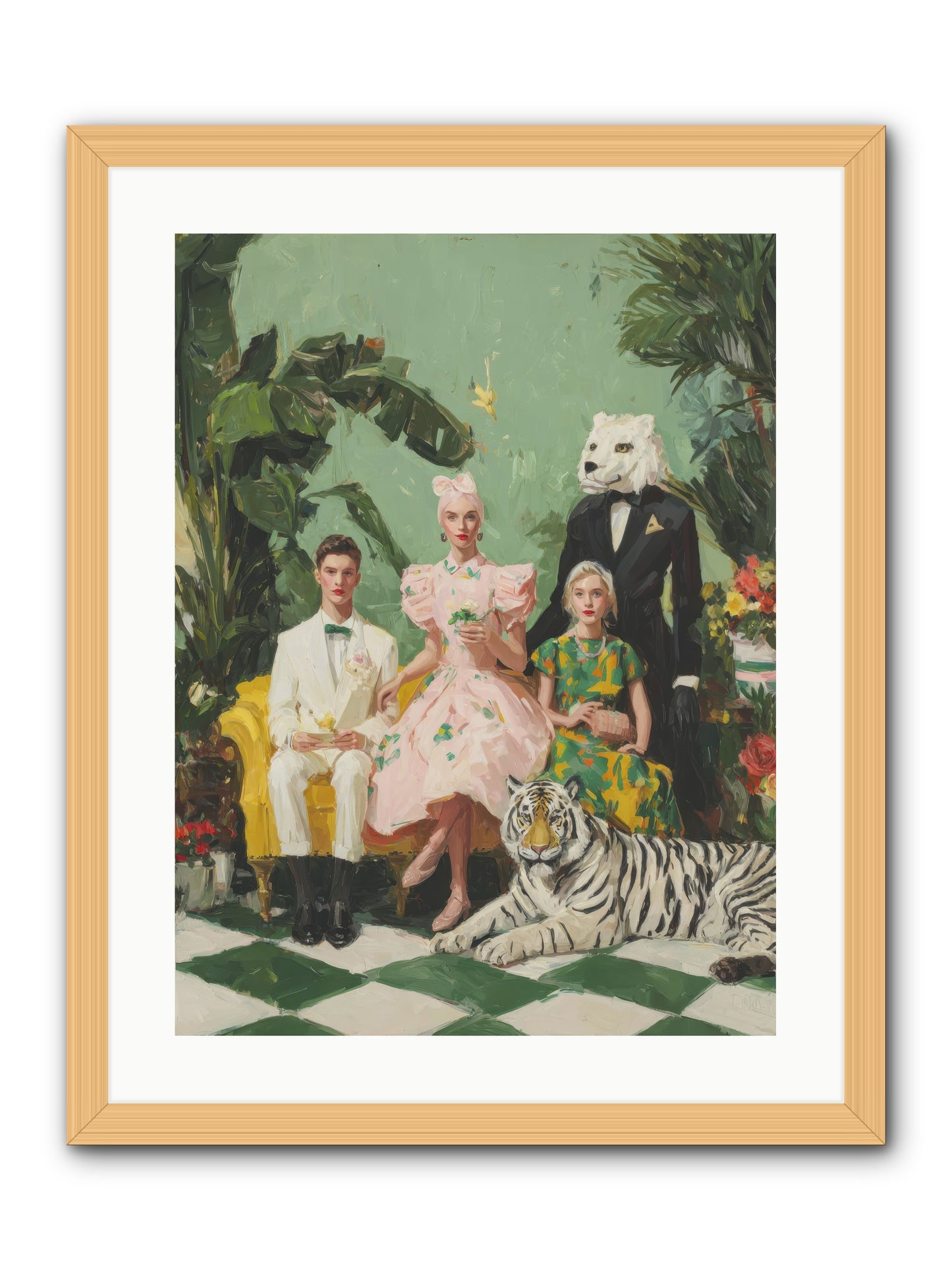 The Ember Parlour-REZ -- Framed Print - Natural 18x24