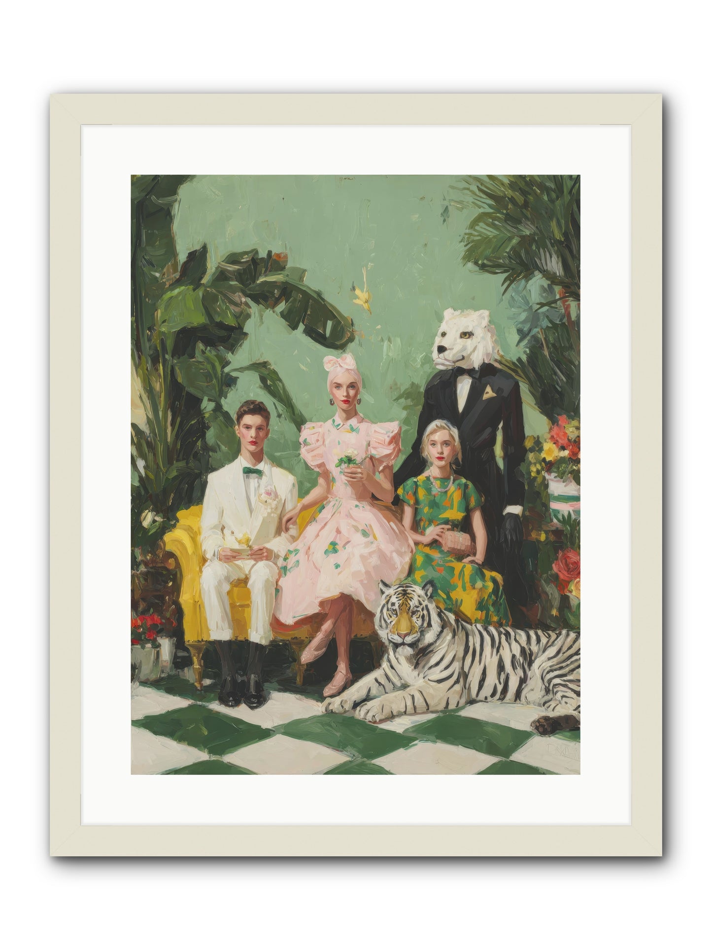 The Ember Parlour-REZ -- Framed Print - White 18x24