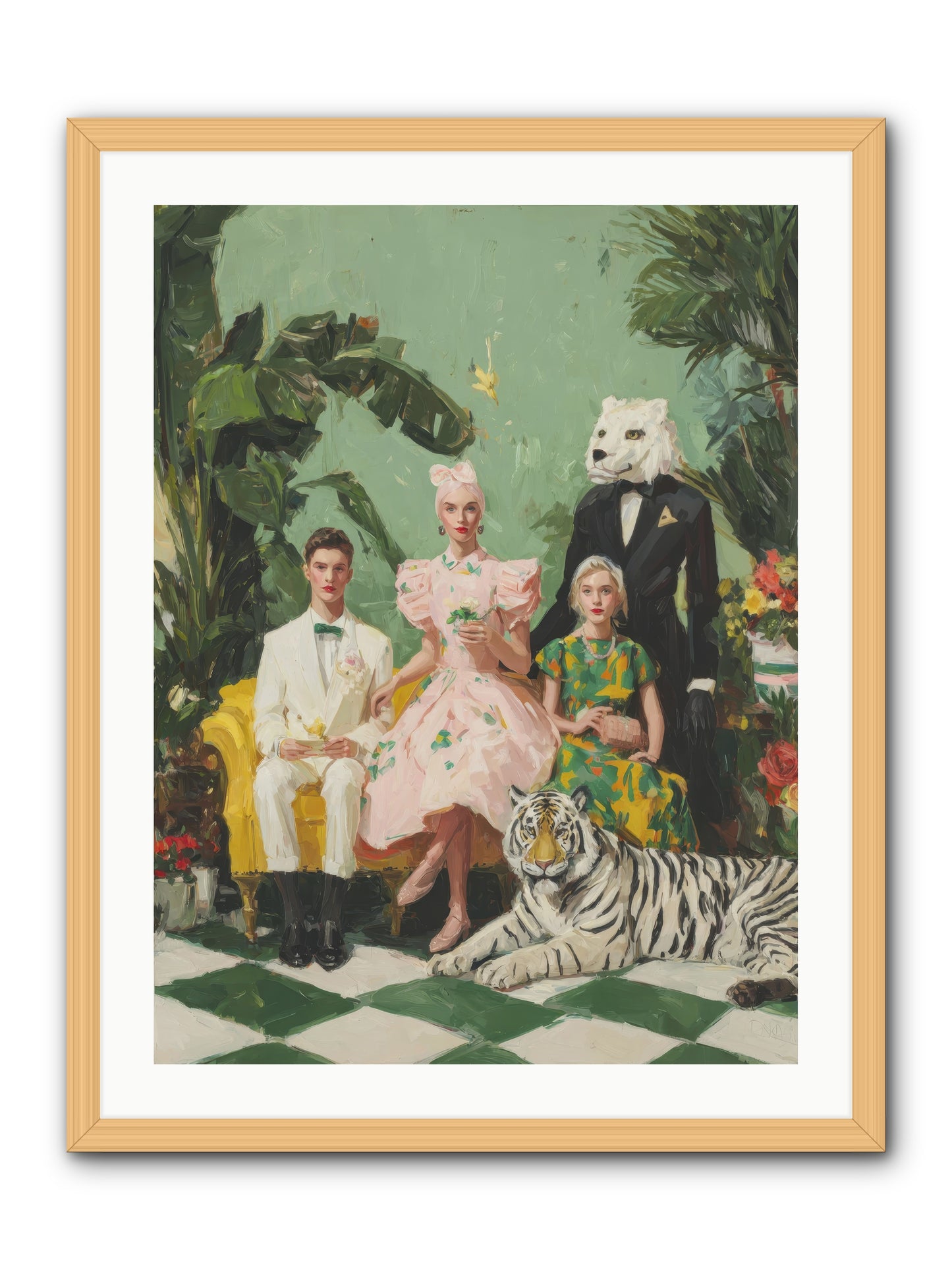 The Ember Parlour-REZ -- Framed Print - Natural 24x32