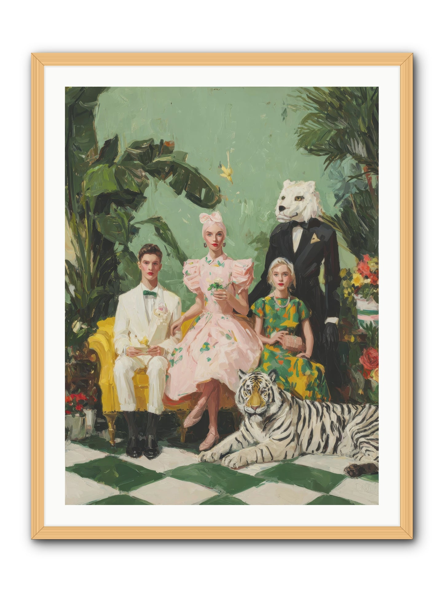 The Ember Parlour-REZ -- Framed Print - Natural 30x40