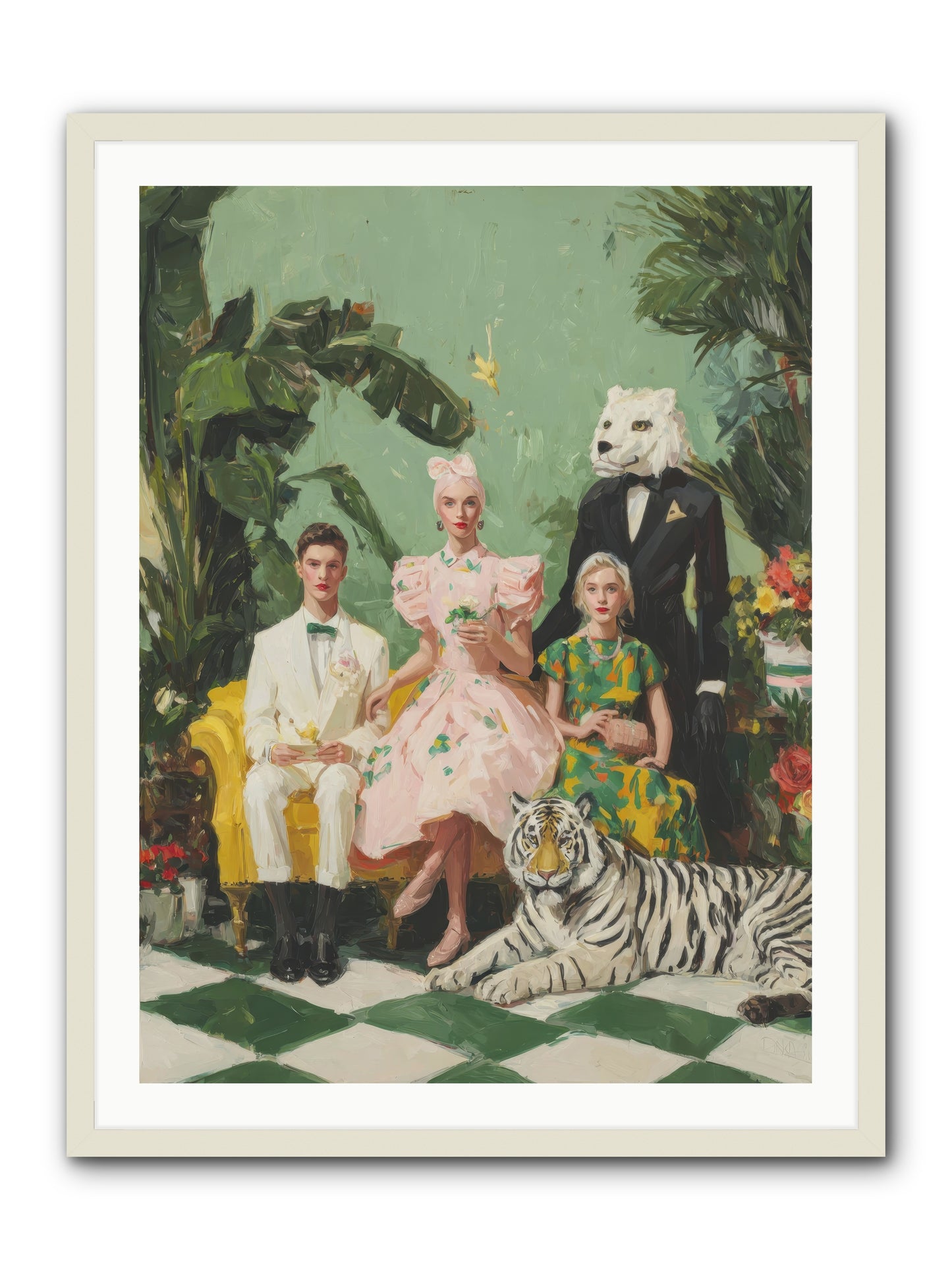 The Ember Parlour-REZ -- Framed Print - White 30x40