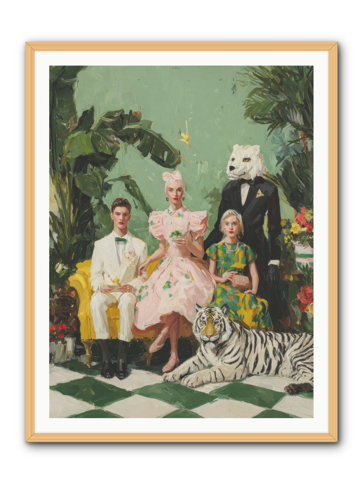 The Ember Parlour-REZ -- Framed Print - Natural 36x48