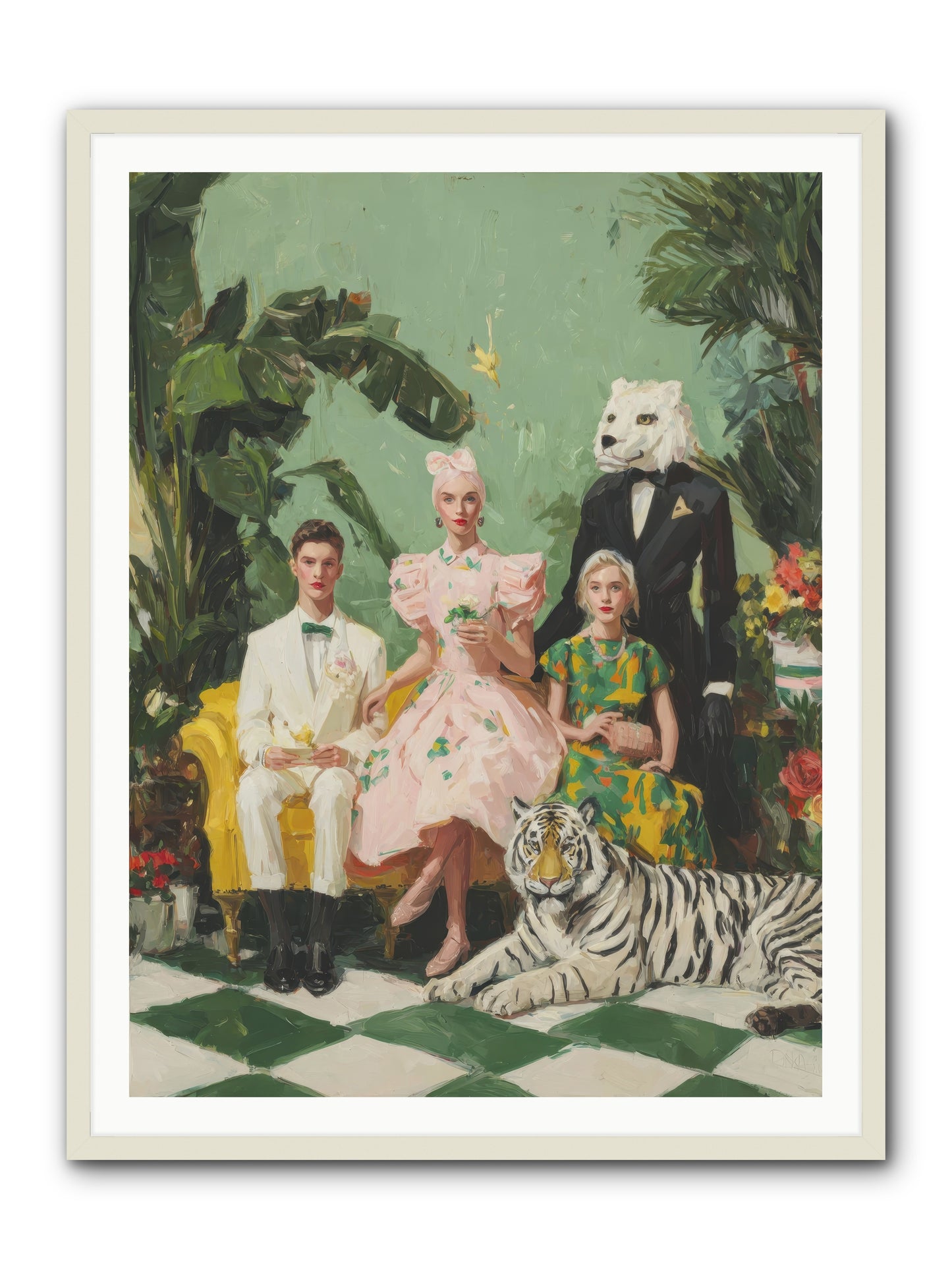 The Ember Parlour-REZ -- Framed Print - White 36x48
