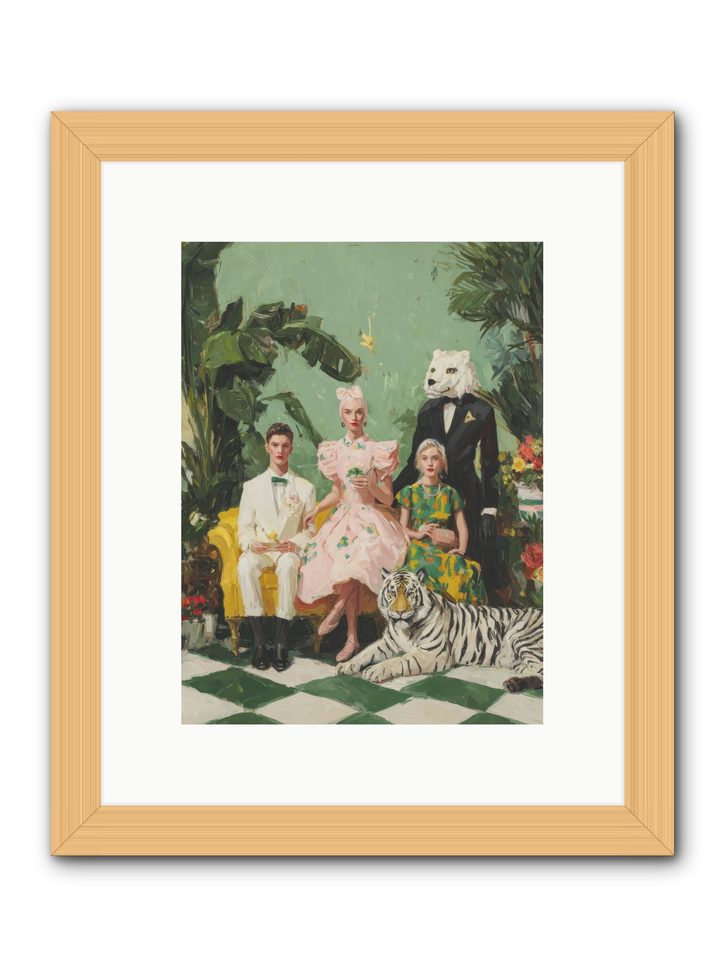 The Ember Parlour-REZ -- Framed Print - Natural 9x12
