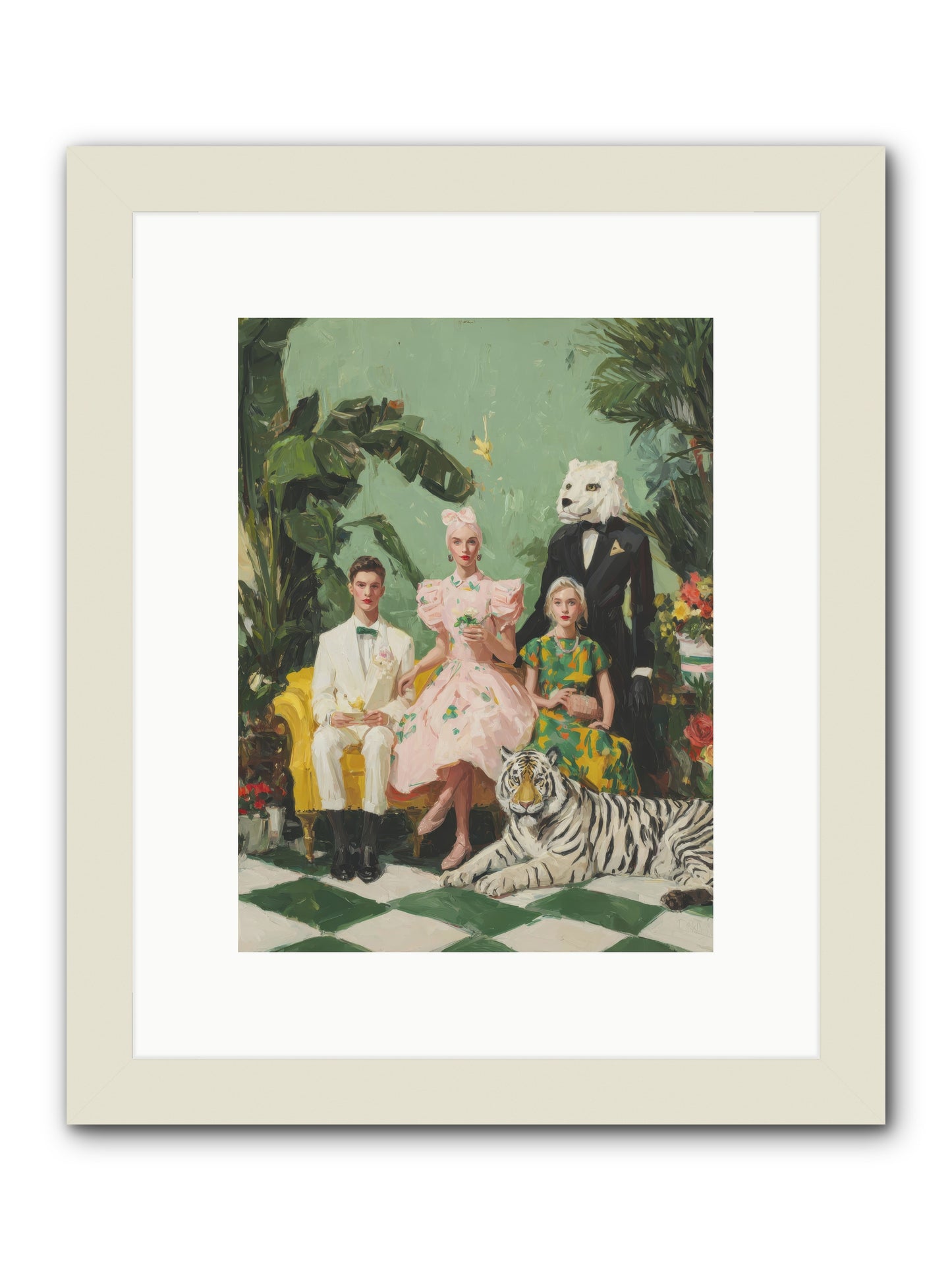 The Ember Parlour-REZ -- Framed Print - White 9x12