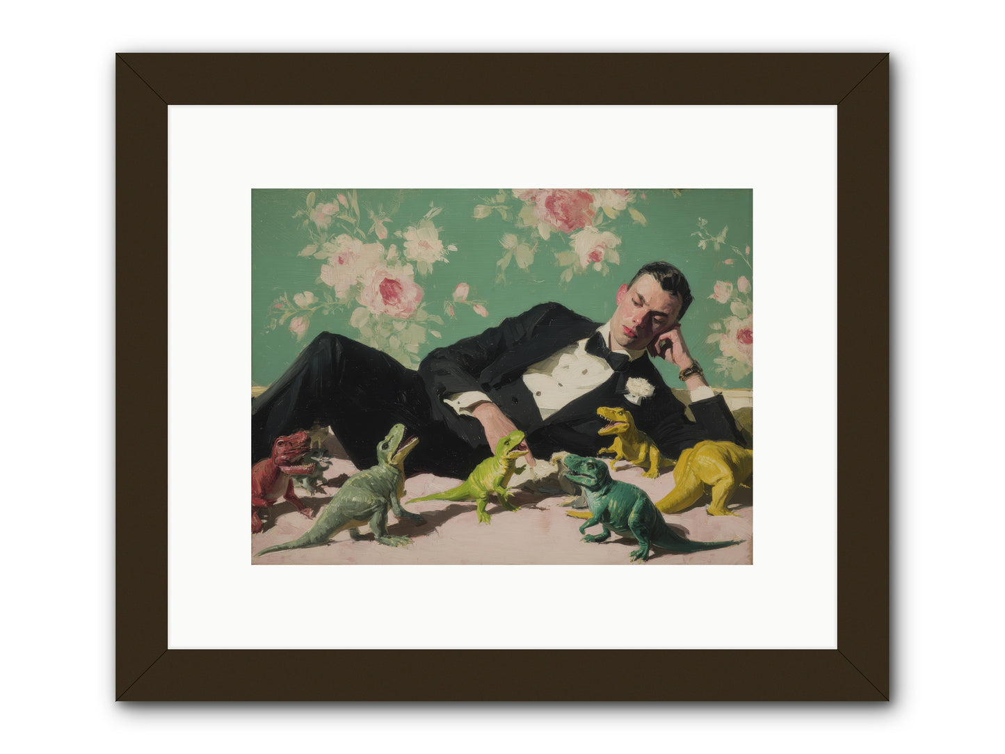 The Empress Took the Autobahn -- Framed Print - Black 12x9