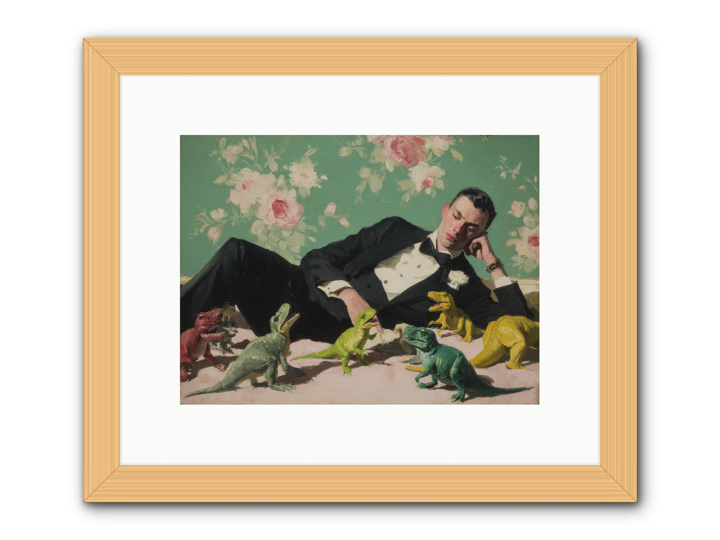 The Empress Took the Autobahn -- Framed Print - Natural 12x9