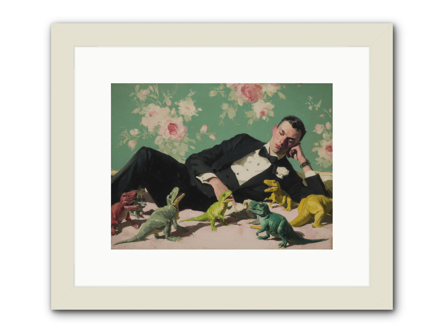 The Empress Took the Autobahn -- Framed Print - White 12x9