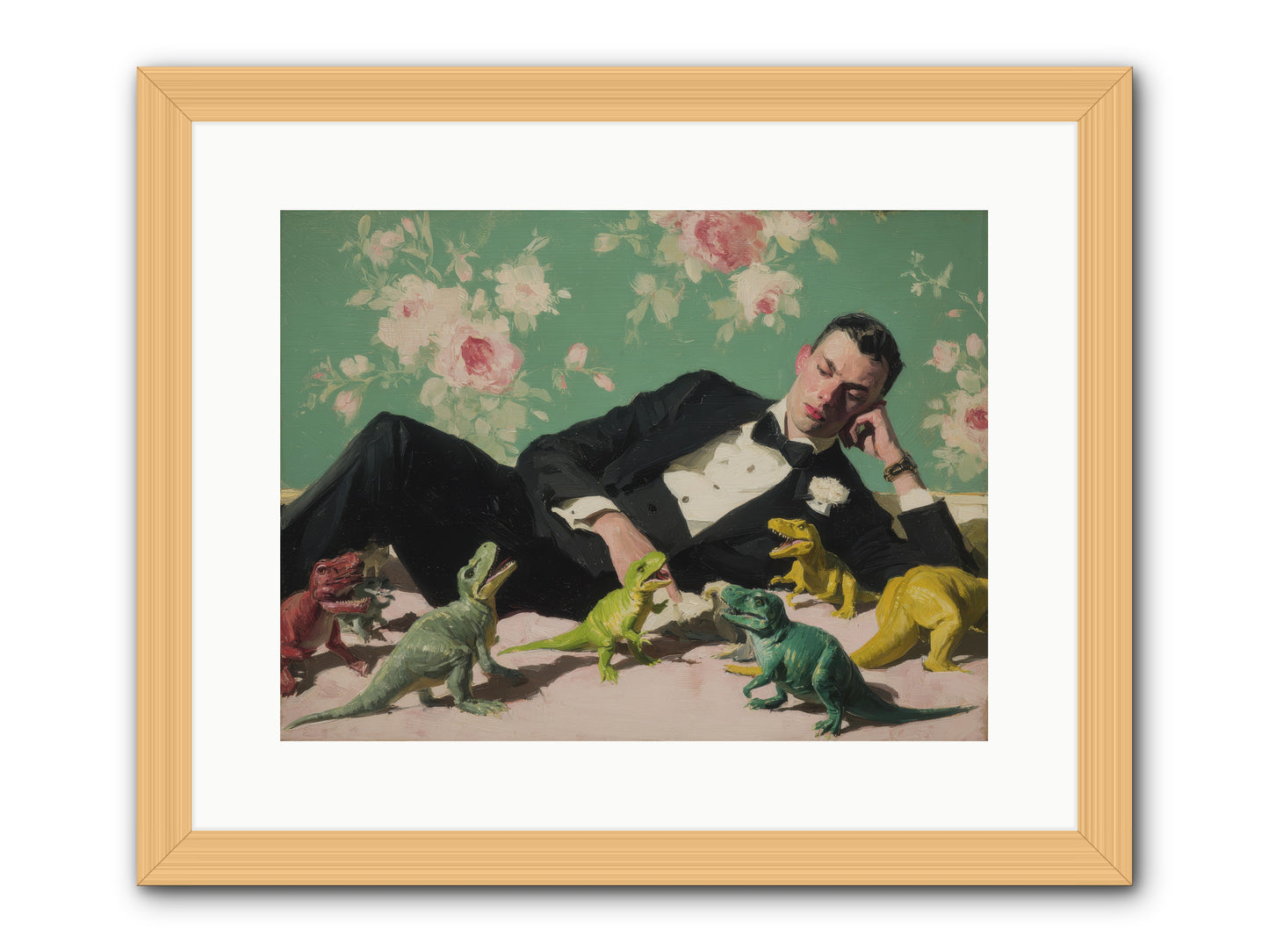 The Empress Took the Autobahn -- Framed Print - Natural 16x12