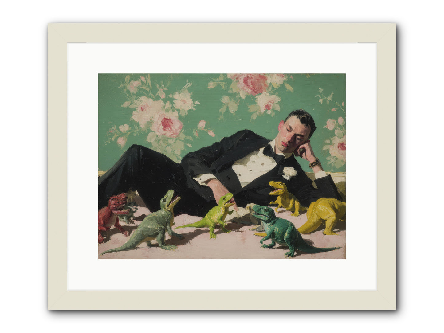 The Empress Took the Autobahn -- Framed Print - White 16x12