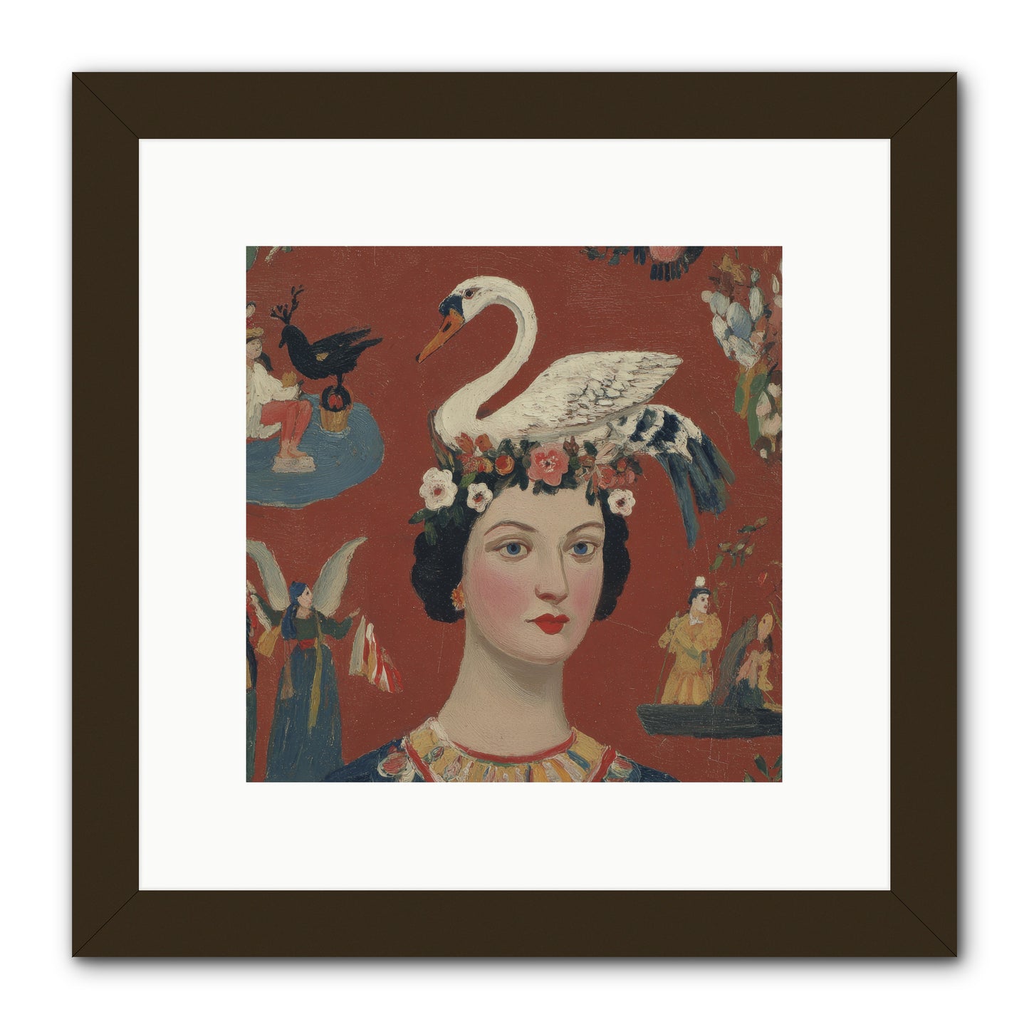 The Empress’s Reading Club -- Framed Print - Black 10x10