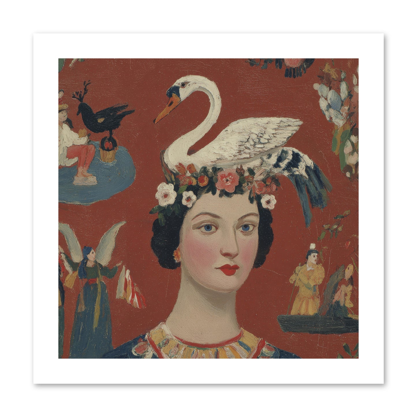 The Empress’s Reading Club -- Loose Canvas Print 12x12