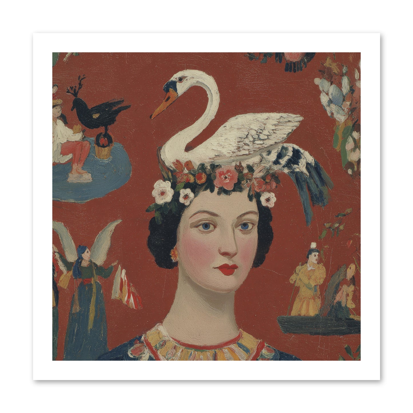 The Empress’s Reading Club -- Loose Canvas Print 16x16