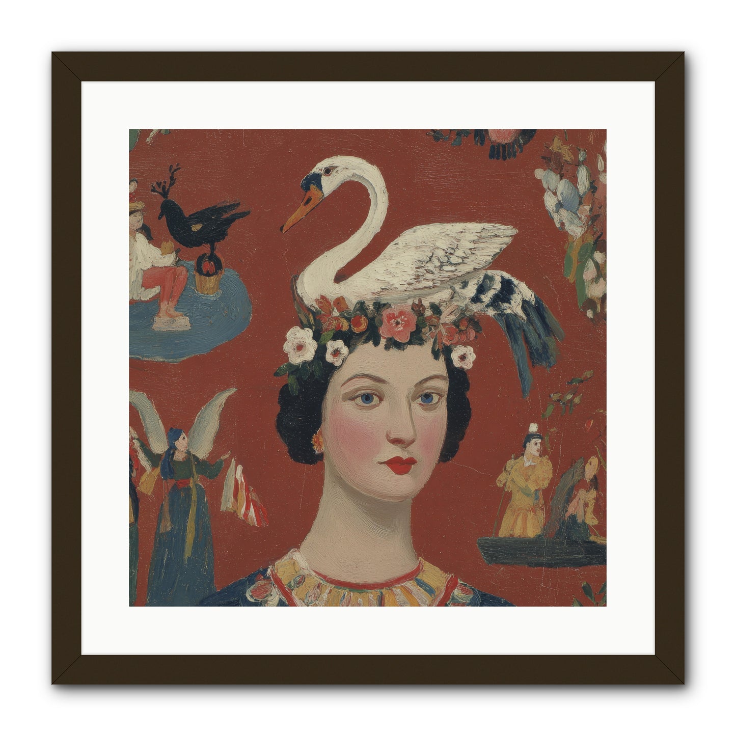 The Empress’s Reading Club -- Framed Print - Black 20x20