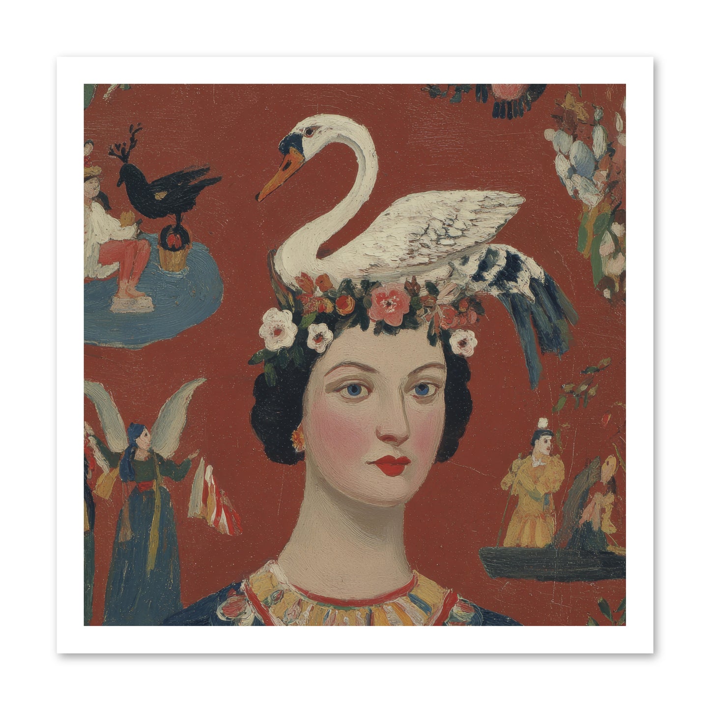 The Empress’s Reading Club -- Loose Canvas Print 20x20